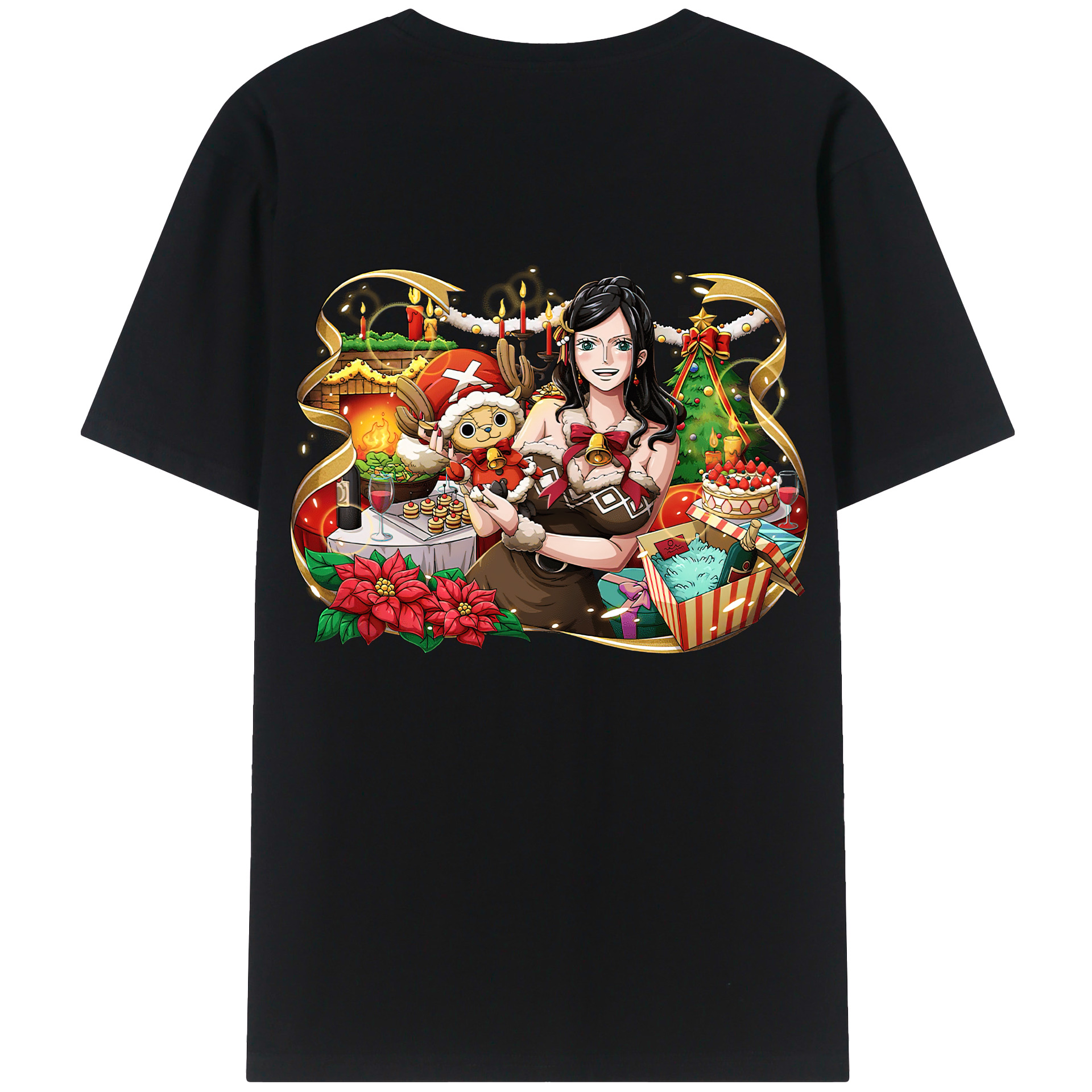 ワンピース ニコ・ロビン ONE PIECE Nico Robin レディース半袖Tシャツ(バックプリント)