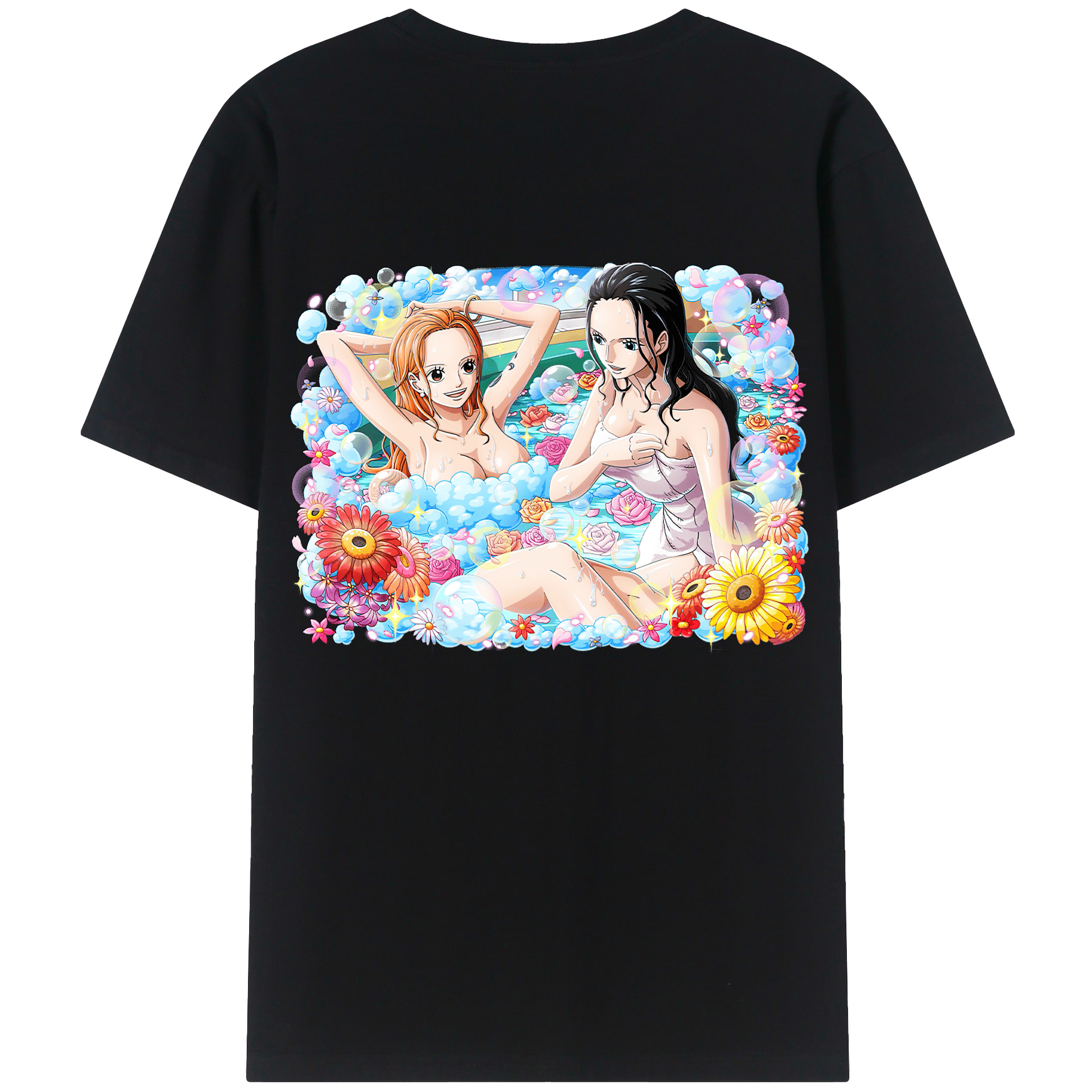 ワンピース ニコ・ロビン ONE PIECE Nico Robin レディース半袖Tシャツ(バックプリント)