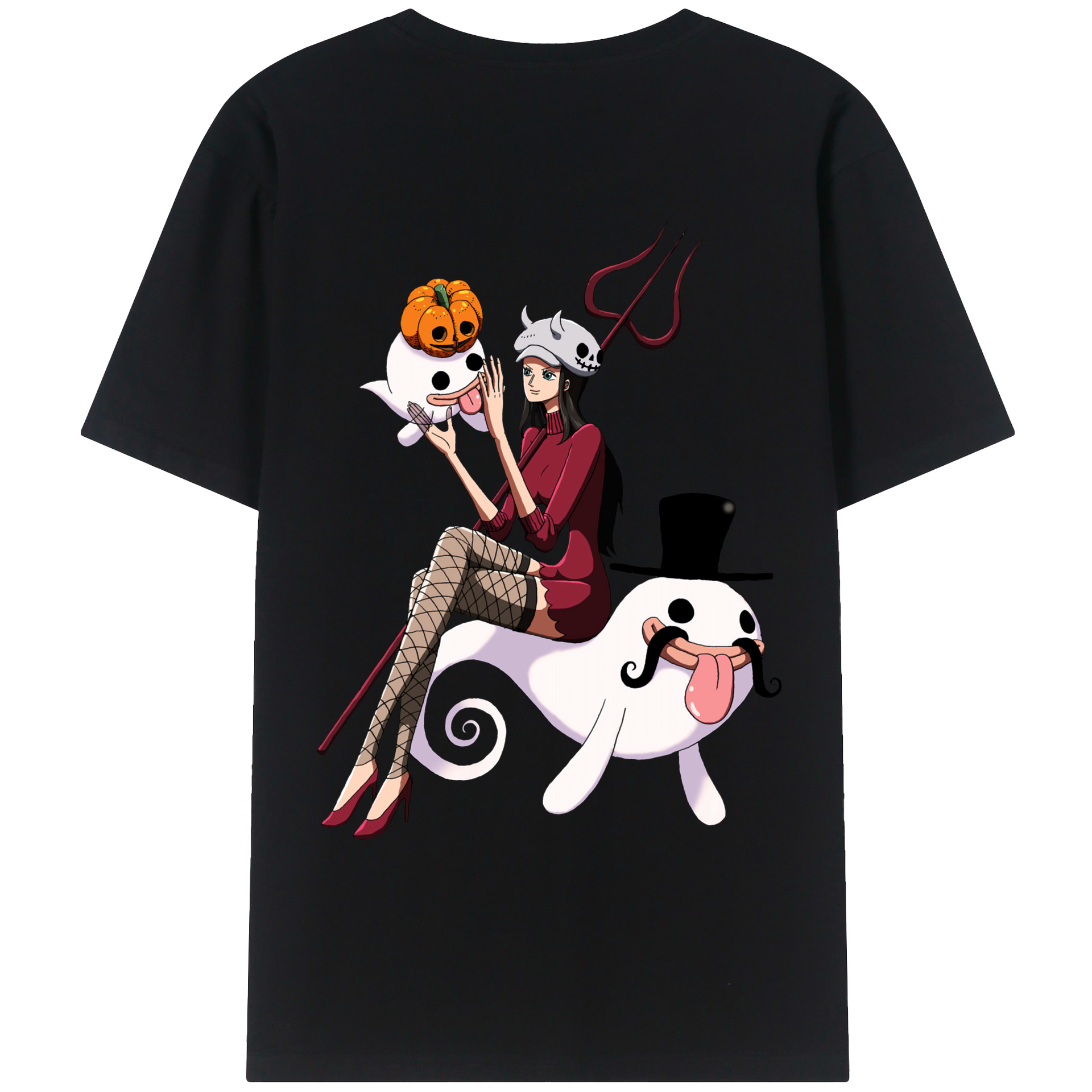 ワンピース ニコ・ロビン ONE PIECE Nico Robin レディース半袖Tシャツ(バックプリント)