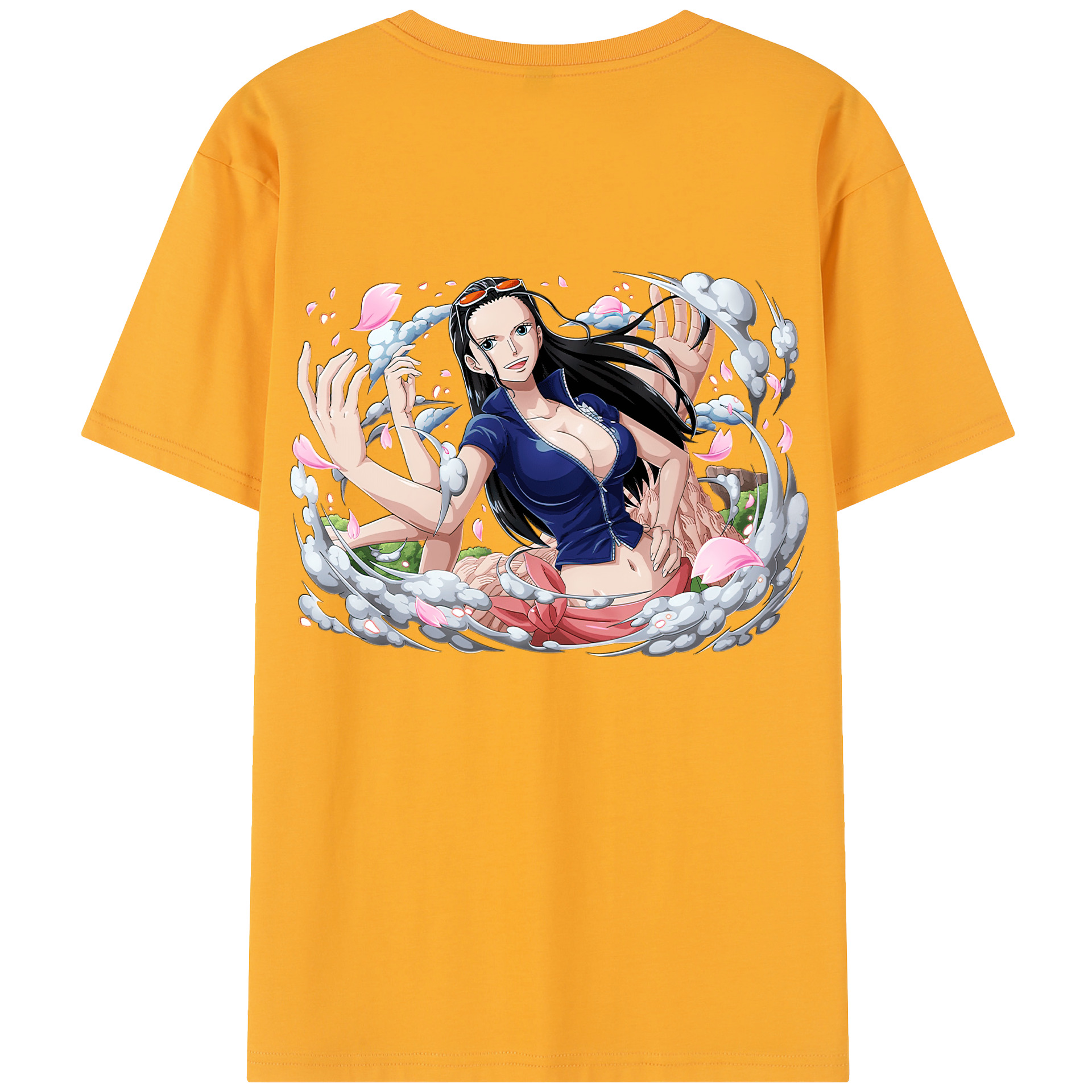 ワンピース ニコ・ロビン ONE PIECE Nico Robin レディース半袖Tシャツ(バックプリント)