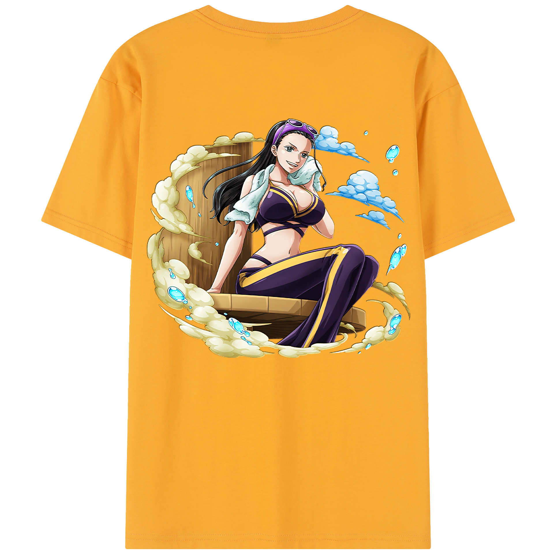 ワンピース ニコ・ロビン ONE PIECE Nico Robin レディース半袖Tシャツ(バックプリント)