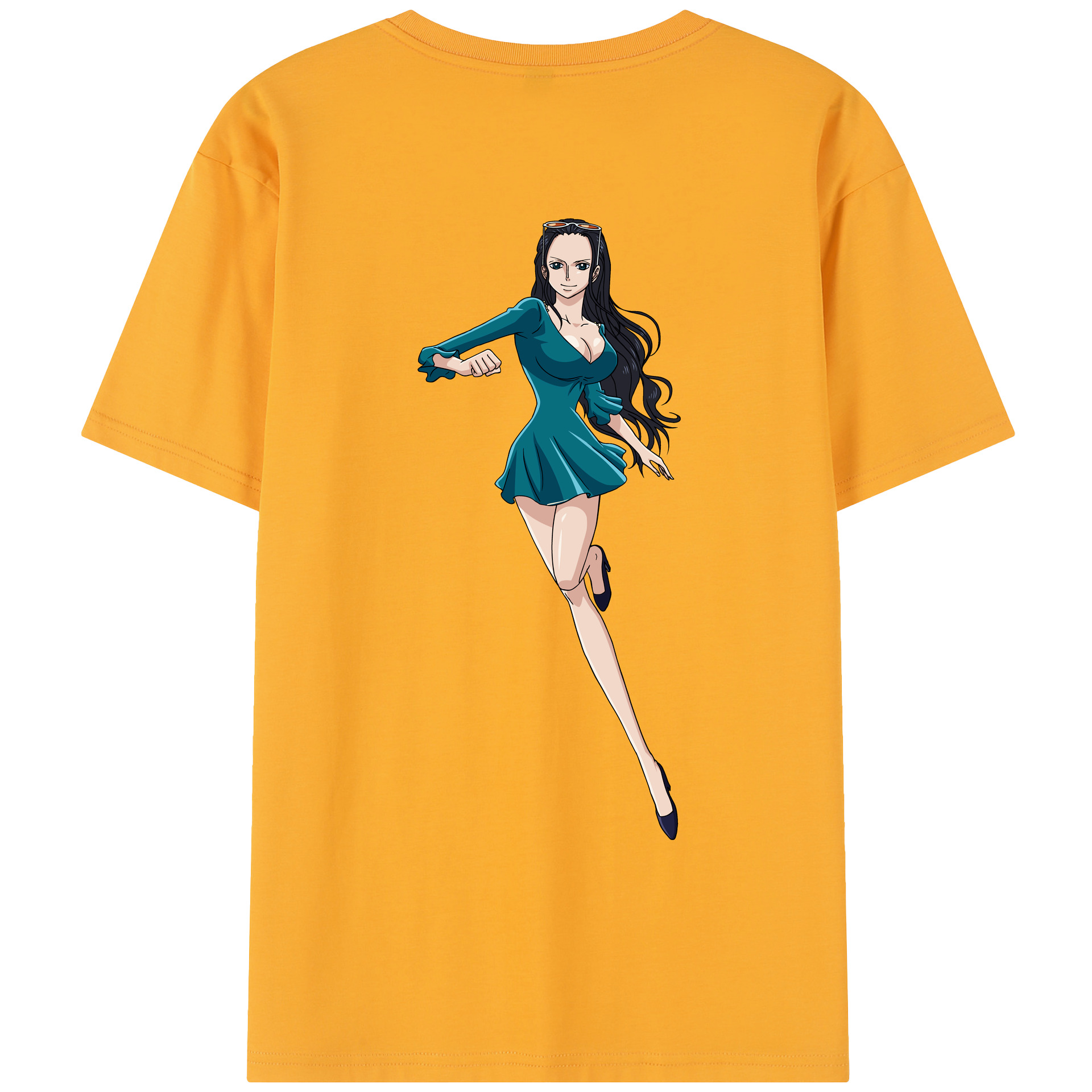 ワンピース ニコ・ロビン ONE PIECE Nico Robin レディース半袖Tシャツ(バックプリント)