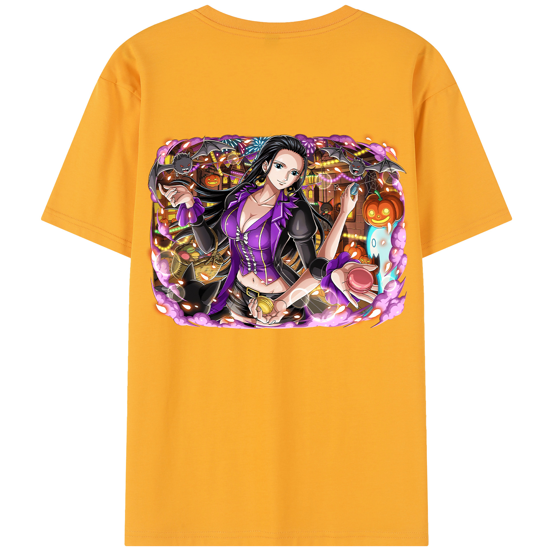 ワンピース ニコ・ロビン ONE PIECE Nico Robin レディース半袖Tシャツ(バックプリント)