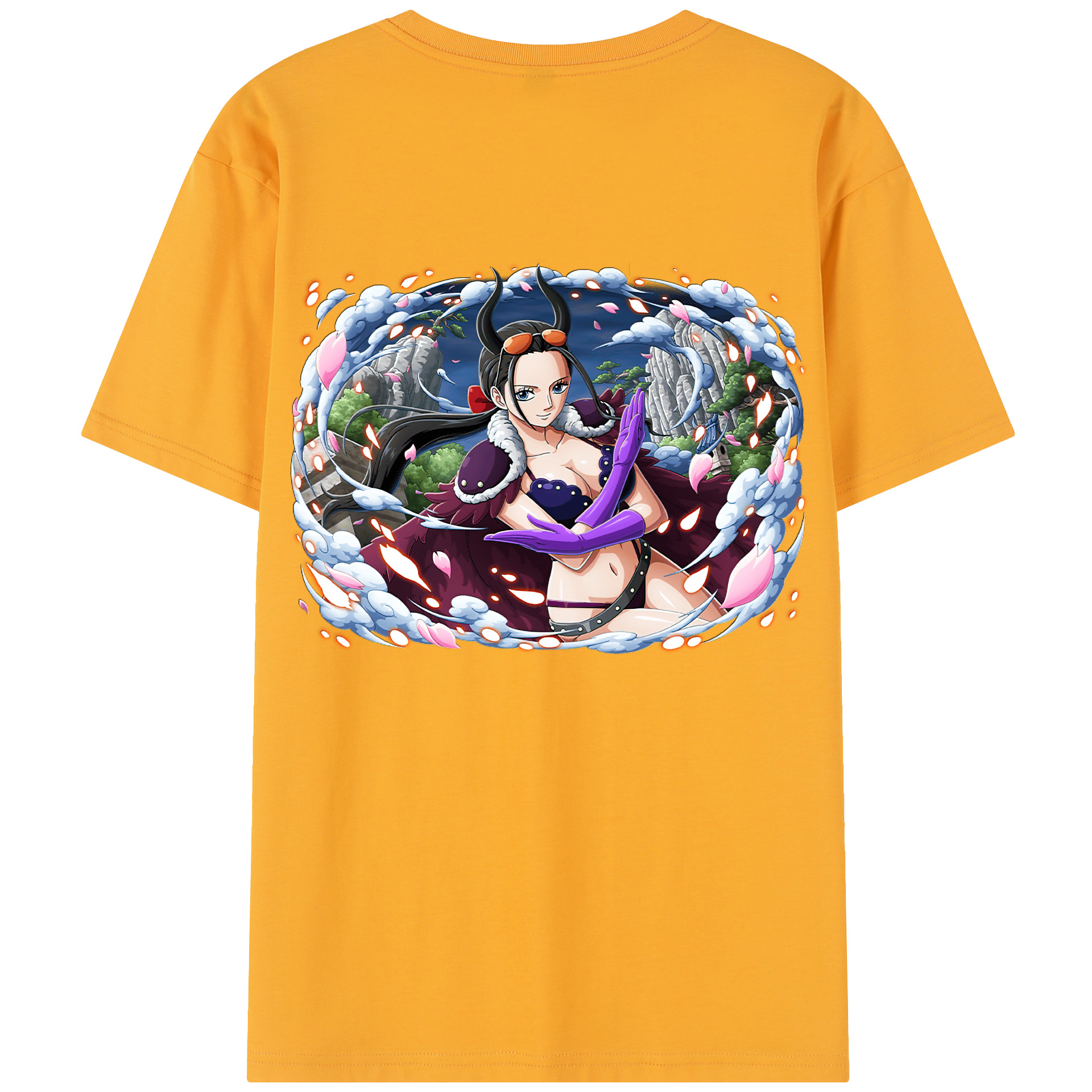 ワンピース ニコ・ロビン ONE PIECE Nico Robin レディース半袖Tシャツ(バックプリント)