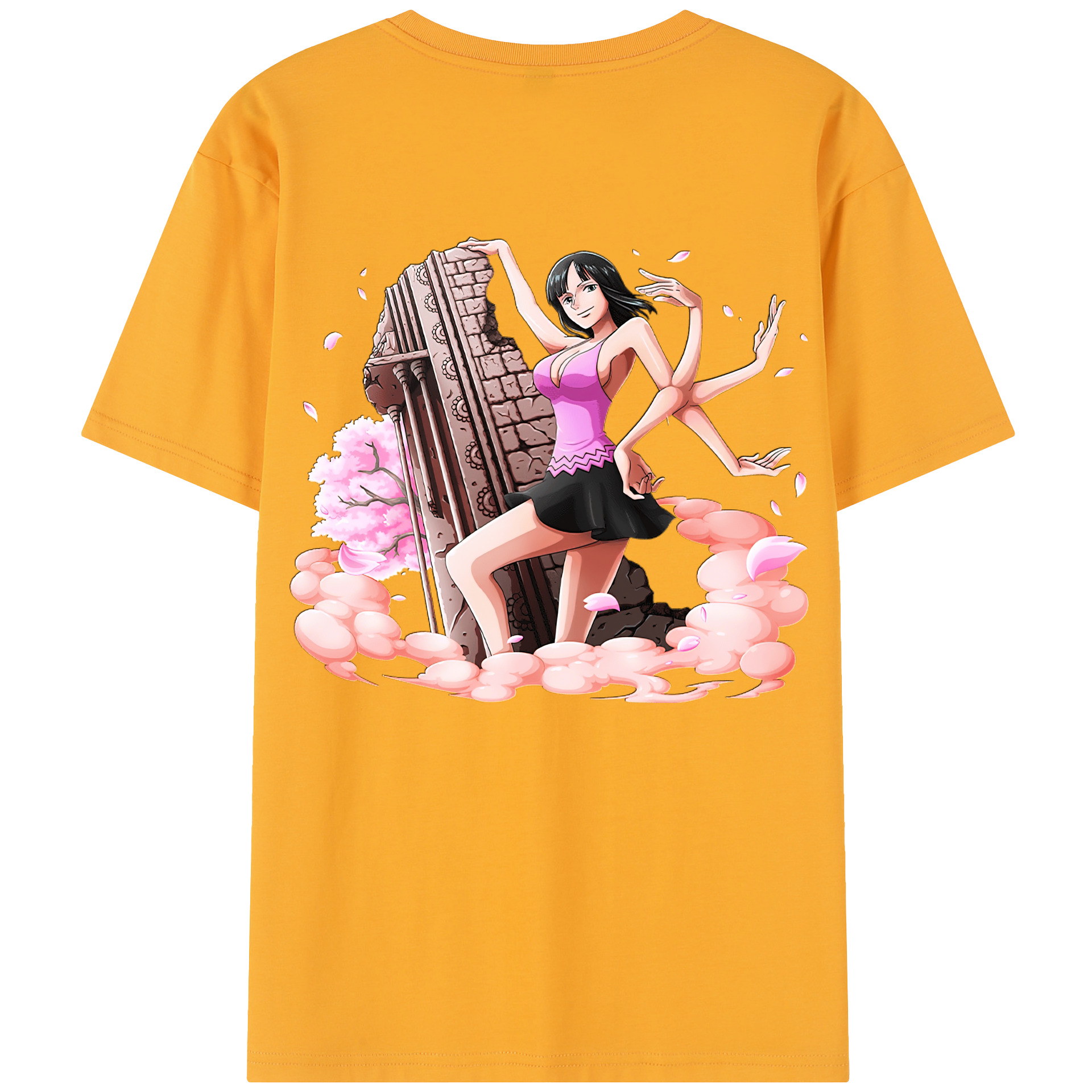 ワンピース ニコ・ロビン ONE PIECE Nico Robin レディース半袖Tシャツ(バックプリント)