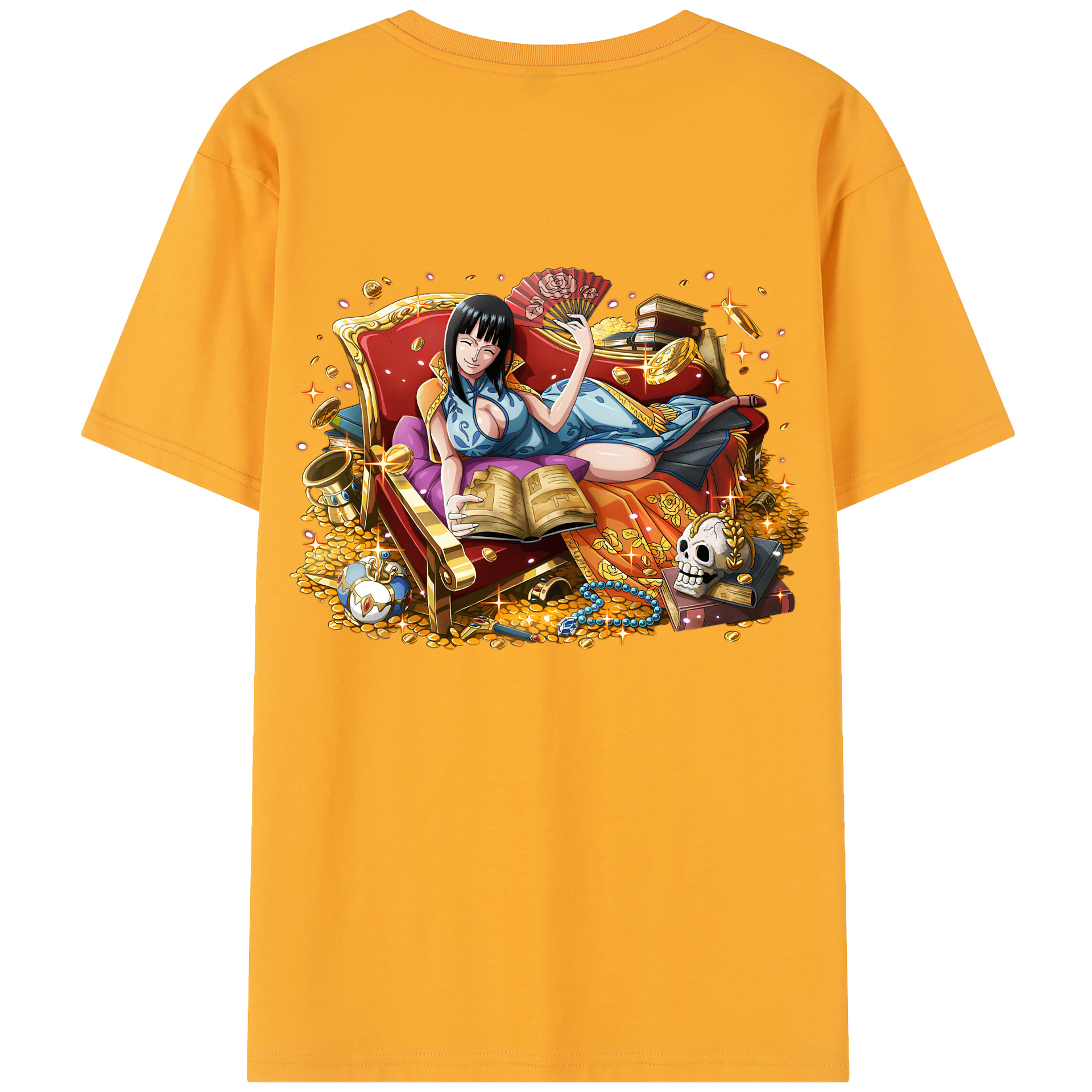 ワンピース ニコ・ロビン ONE PIECE Nico Robin レディース半袖Tシャツ(バックプリント)