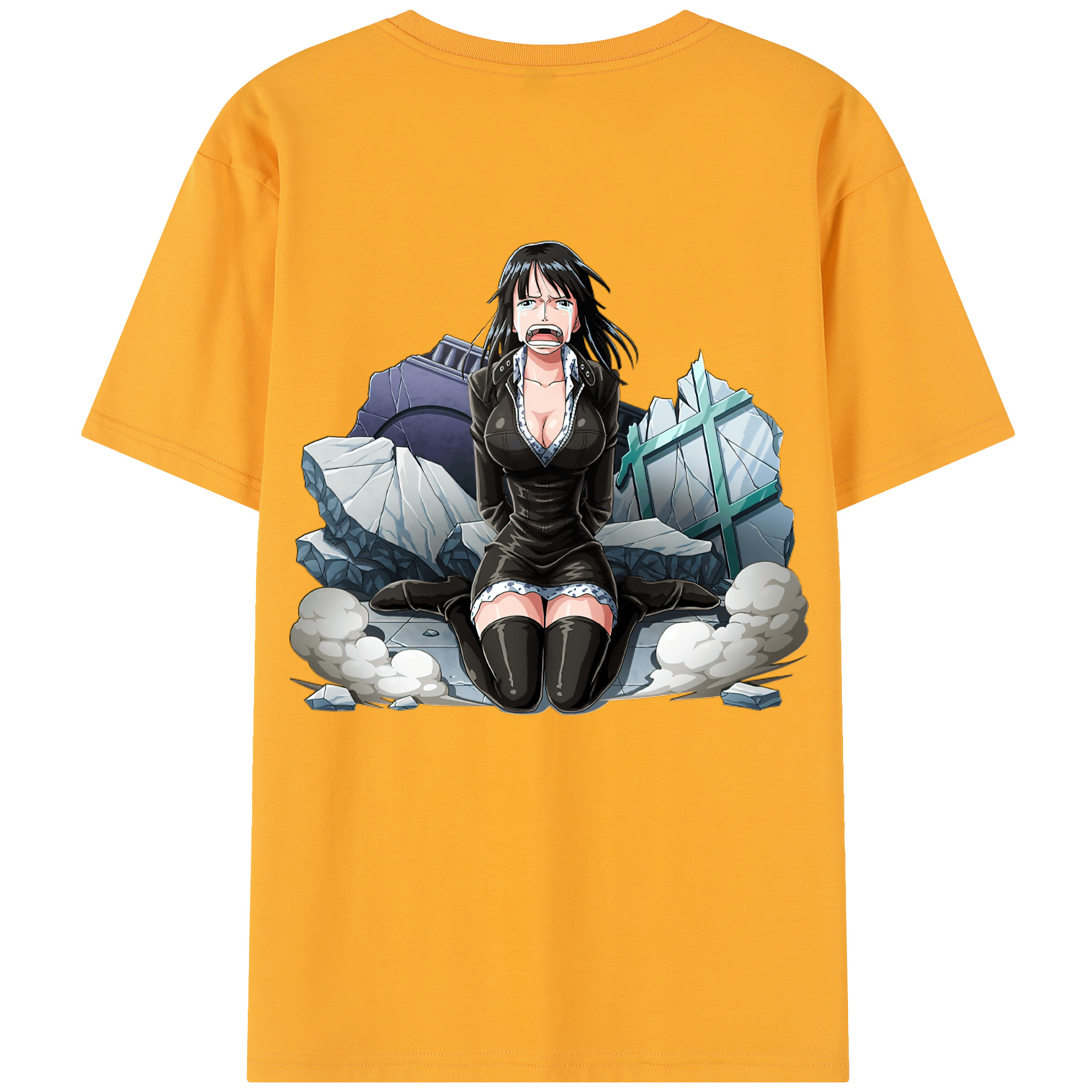 ワンピース ニコ・ロビン ONE PIECE Nico Robin レディース半袖Tシャツ(バックプリント)