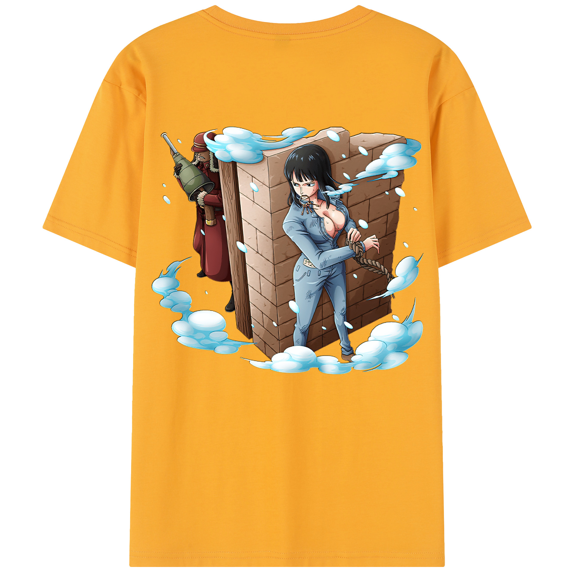 ワンピース ニコ・ロビン ONE PIECE Nico Robin レディース半袖Tシャツ(バックプリント)