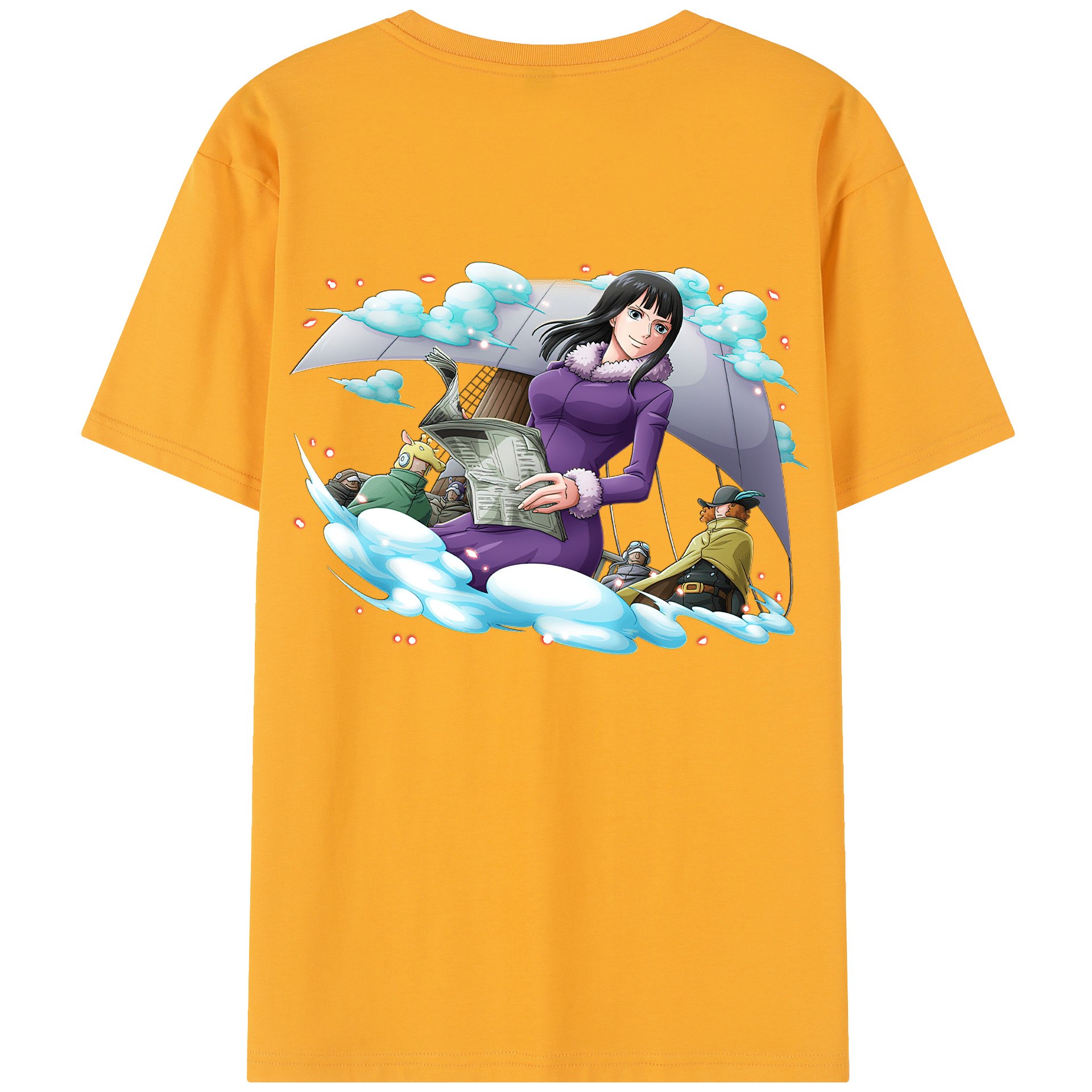ワンピース ニコ・ロビン ONE PIECE Nico Robin レディース半袖Tシャツ(バックプリント)