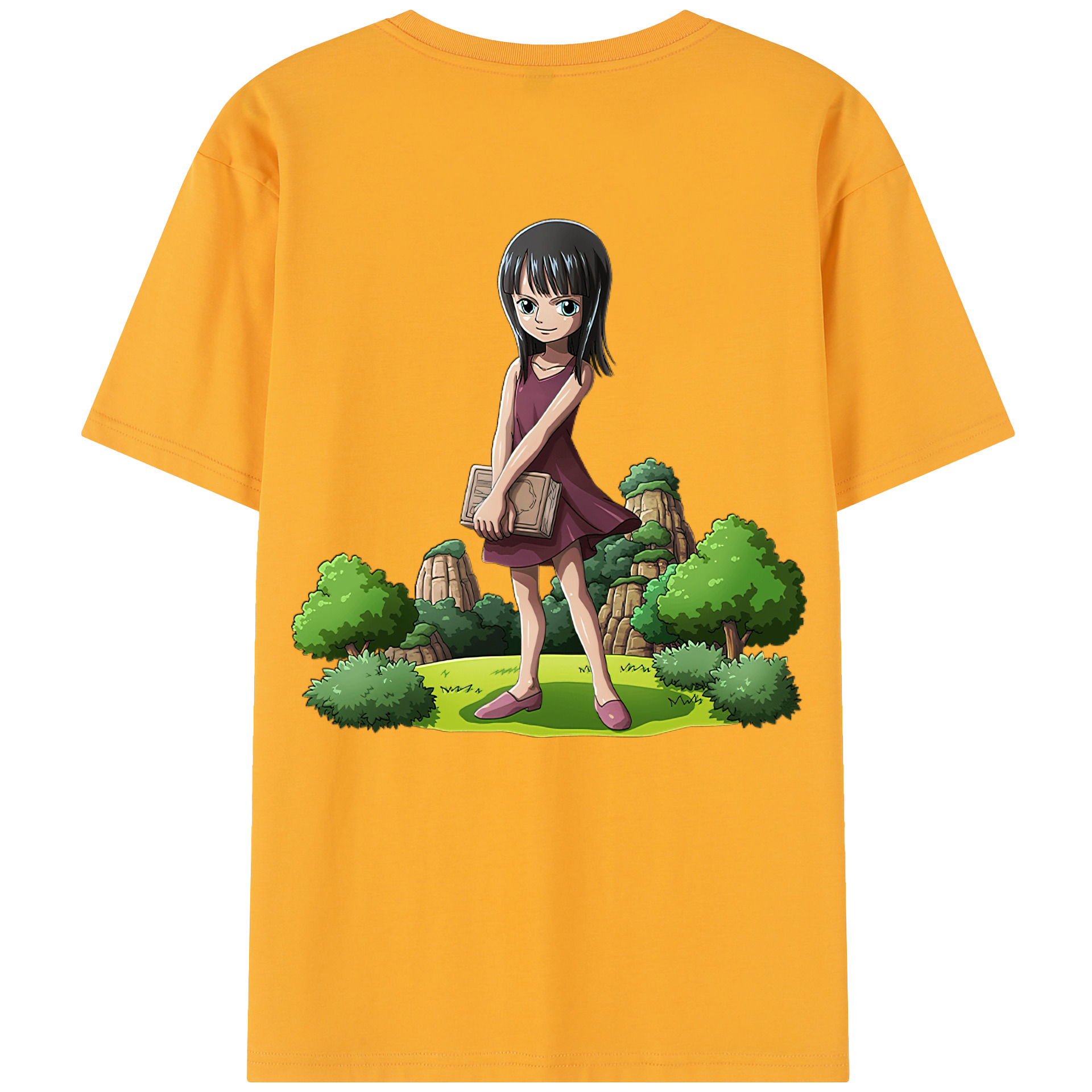 ワンピース ニコ・ロビン ONE PIECE Nico Robin レディース半袖Tシャツ(バックプリント)