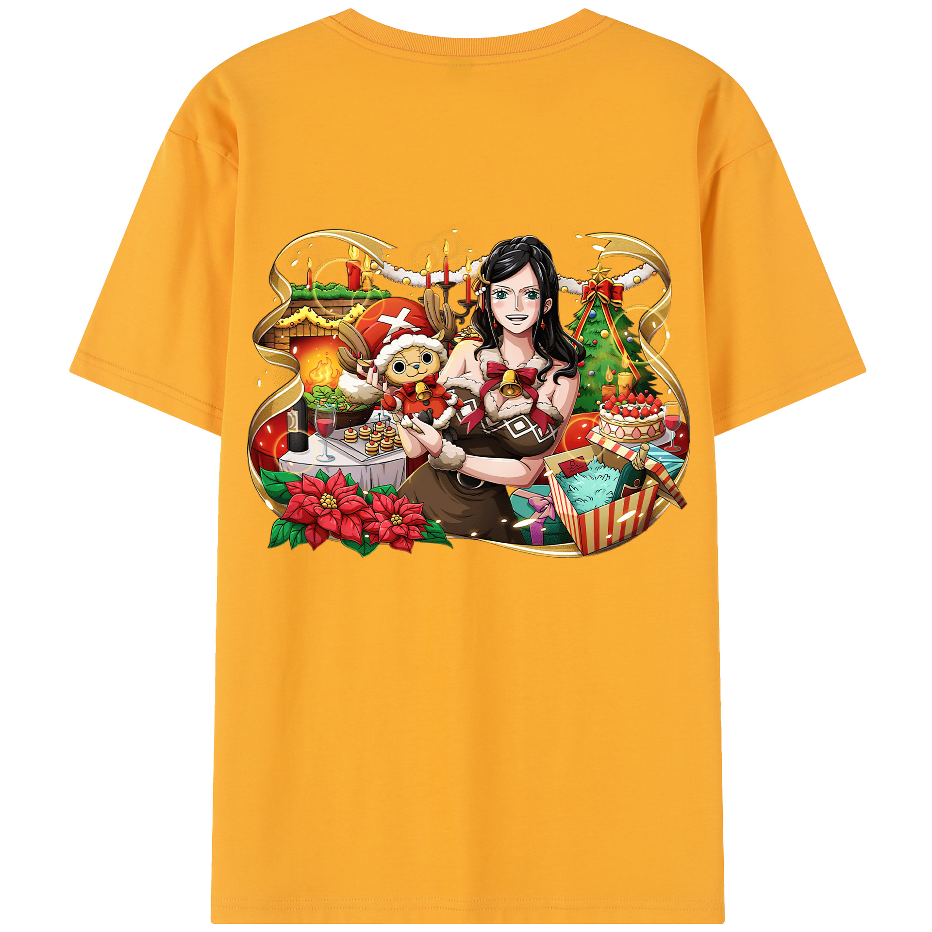 ワンピース ニコ・ロビン ONE PIECE Nico Robin レディース半袖Tシャツ(バックプリント)