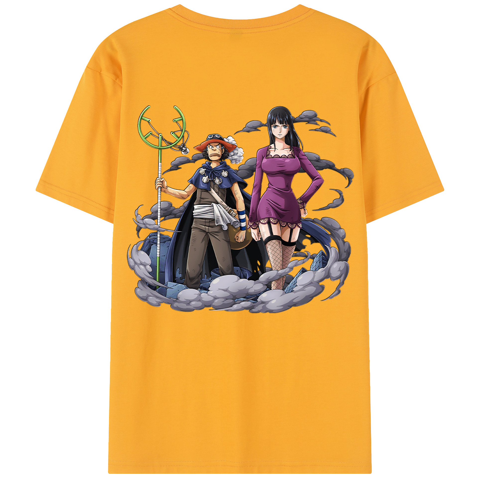 ワンピース ニコ・ロビン ONE PIECE Nico Robin レディース半袖Tシャツ(バックプリント)