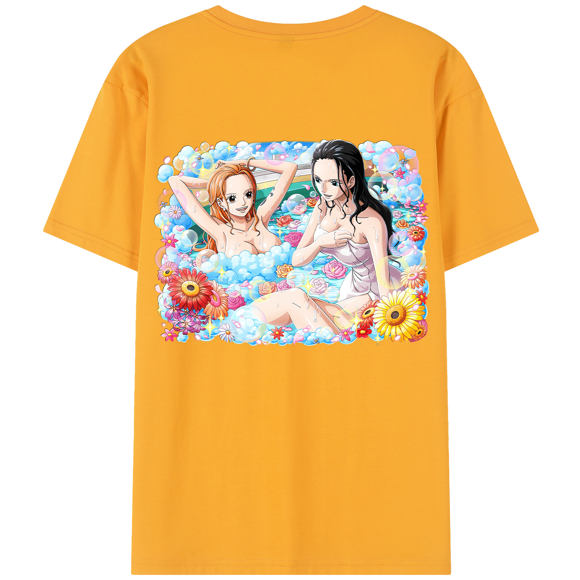 ワンピース ニコ・ロビン ONE PIECE Nico Robin レディース半袖Tシャツ(バックプリント)