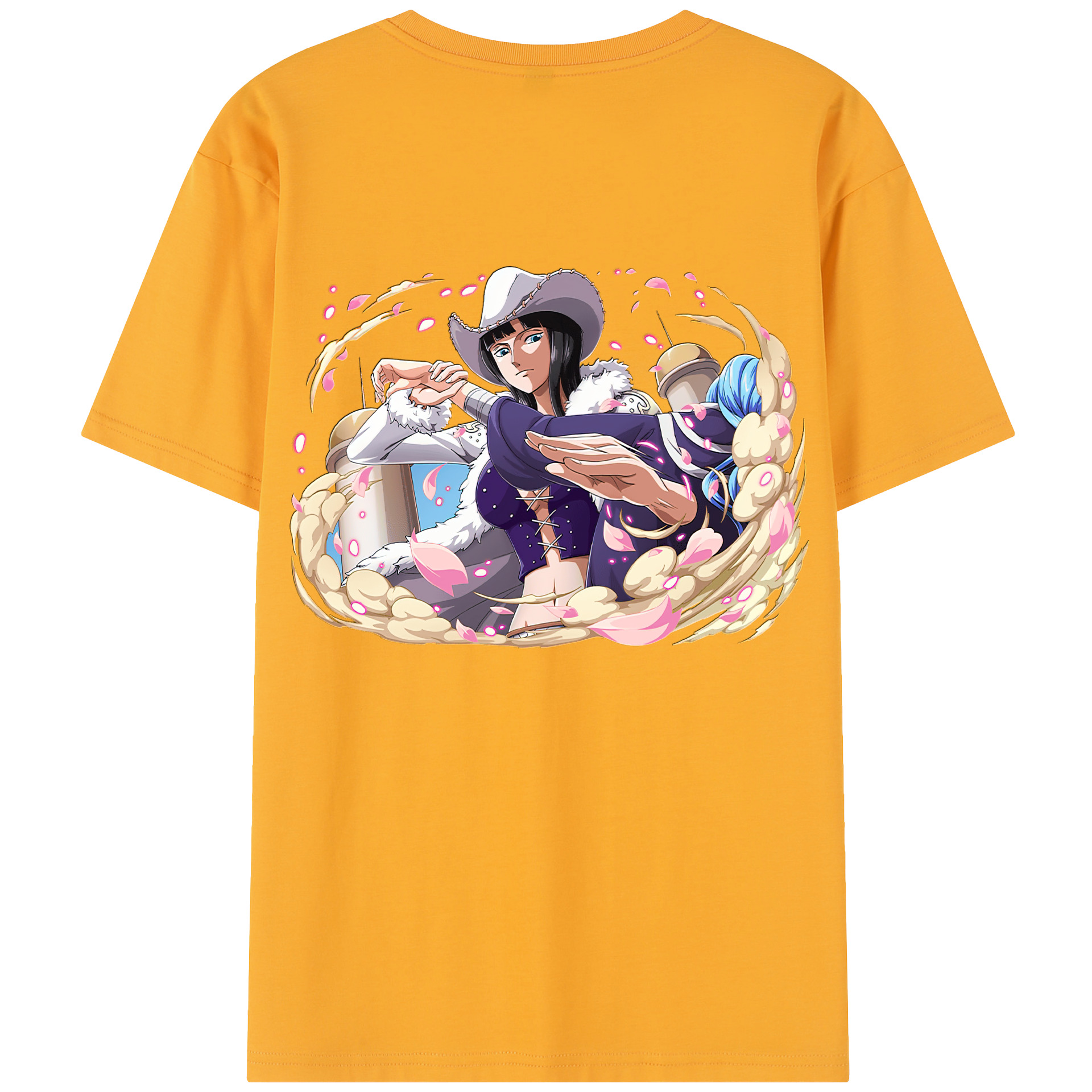 ワンピース ニコ・ロビン ONE PIECE Nico Robin レディース半袖Tシャツ(バックプリント)