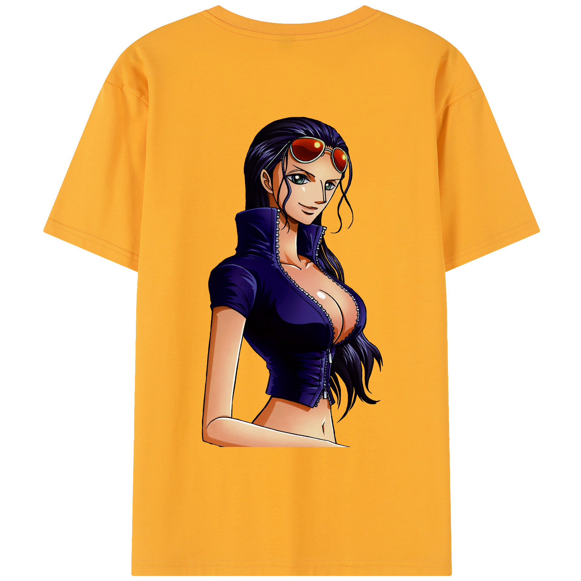 ワンピース ニコ・ロビン ONE PIECE Nico Robin レディース半袖Tシャツ(バックプリント)