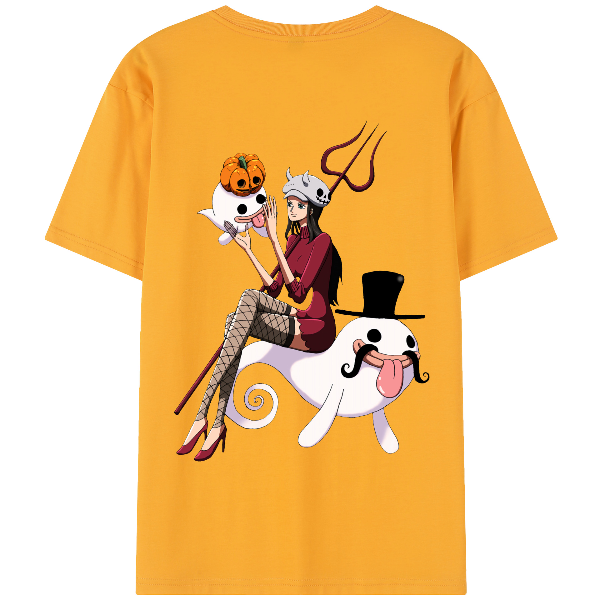 ワンピース ニコ・ロビン ONE PIECE Nico Robin レディース半袖Tシャツ(バックプリント)
