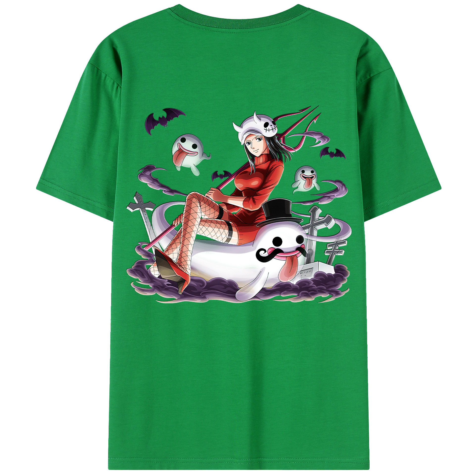 ワンピース ニコ・ロビン ONE PIECE Nico Robin レディース半袖Tシャツ(バックプリント)