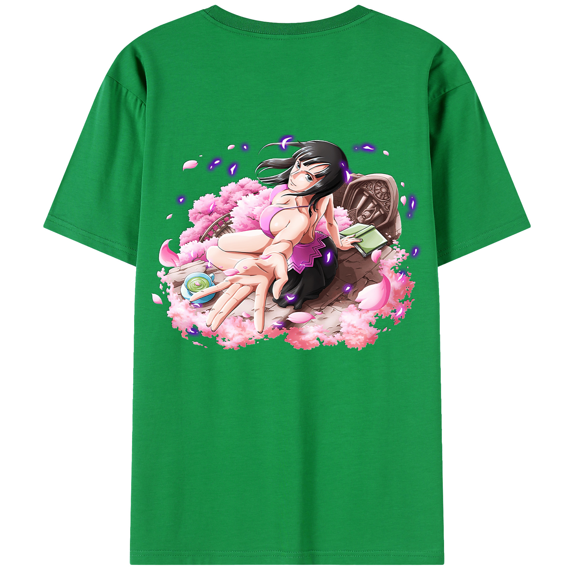 ワンピース ニコ・ロビン ONE PIECE Nico Robin レディース半袖Tシャツ(バックプリント)
