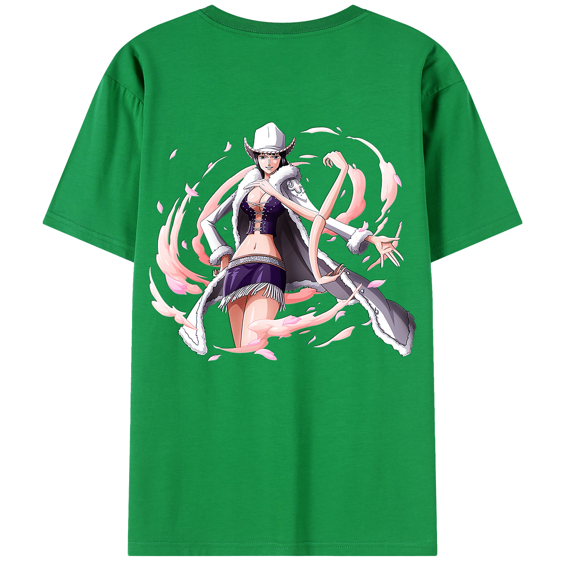 ワンピース ニコ・ロビン ONE PIECE Nico Robin レディース半袖Tシャツ(バックプリント)