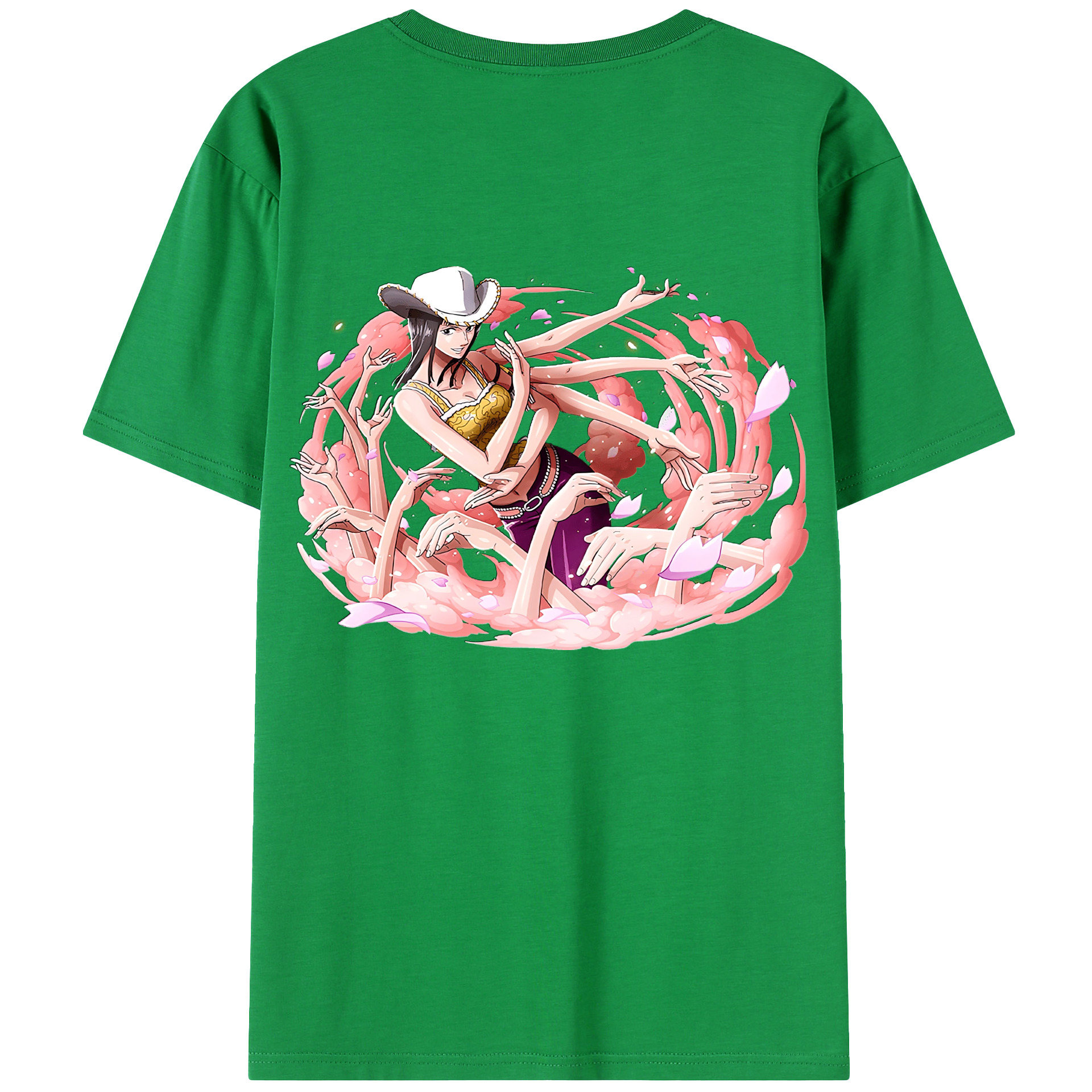 ワンピース ニコ・ロビン ONE PIECE Nico Robin レディース半袖Tシャツ(バックプリント)