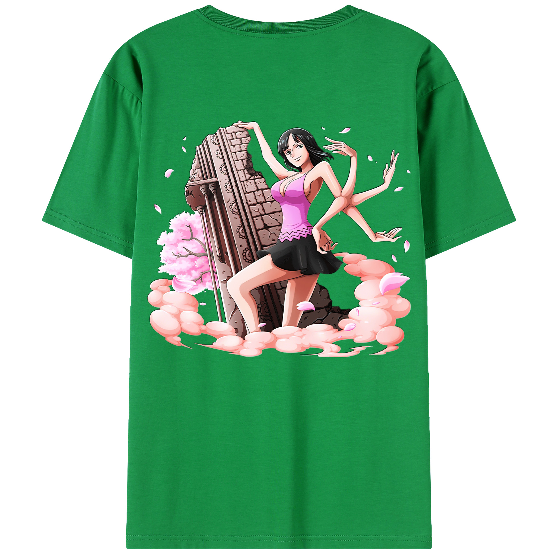 ワンピース ニコ・ロビン ONE PIECE Nico Robin レディース半袖Tシャツ(バックプリント)