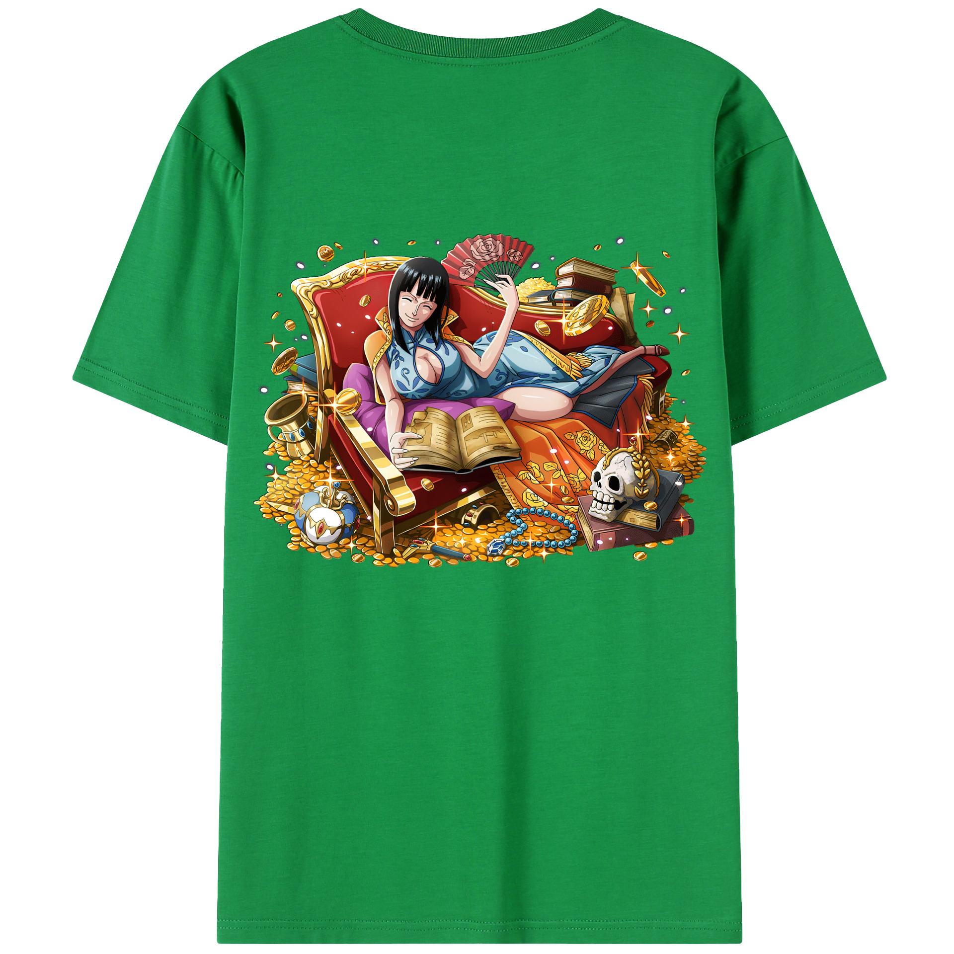 ワンピース ニコ・ロビン ONE PIECE Nico Robin レディース半袖Tシャツ(バックプリント)