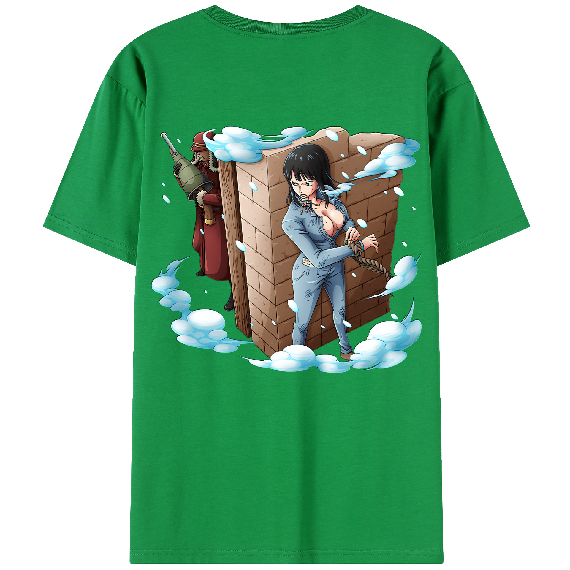 ワンピース ニコ・ロビン ONE PIECE Nico Robin レディース半袖Tシャツ(バックプリント)