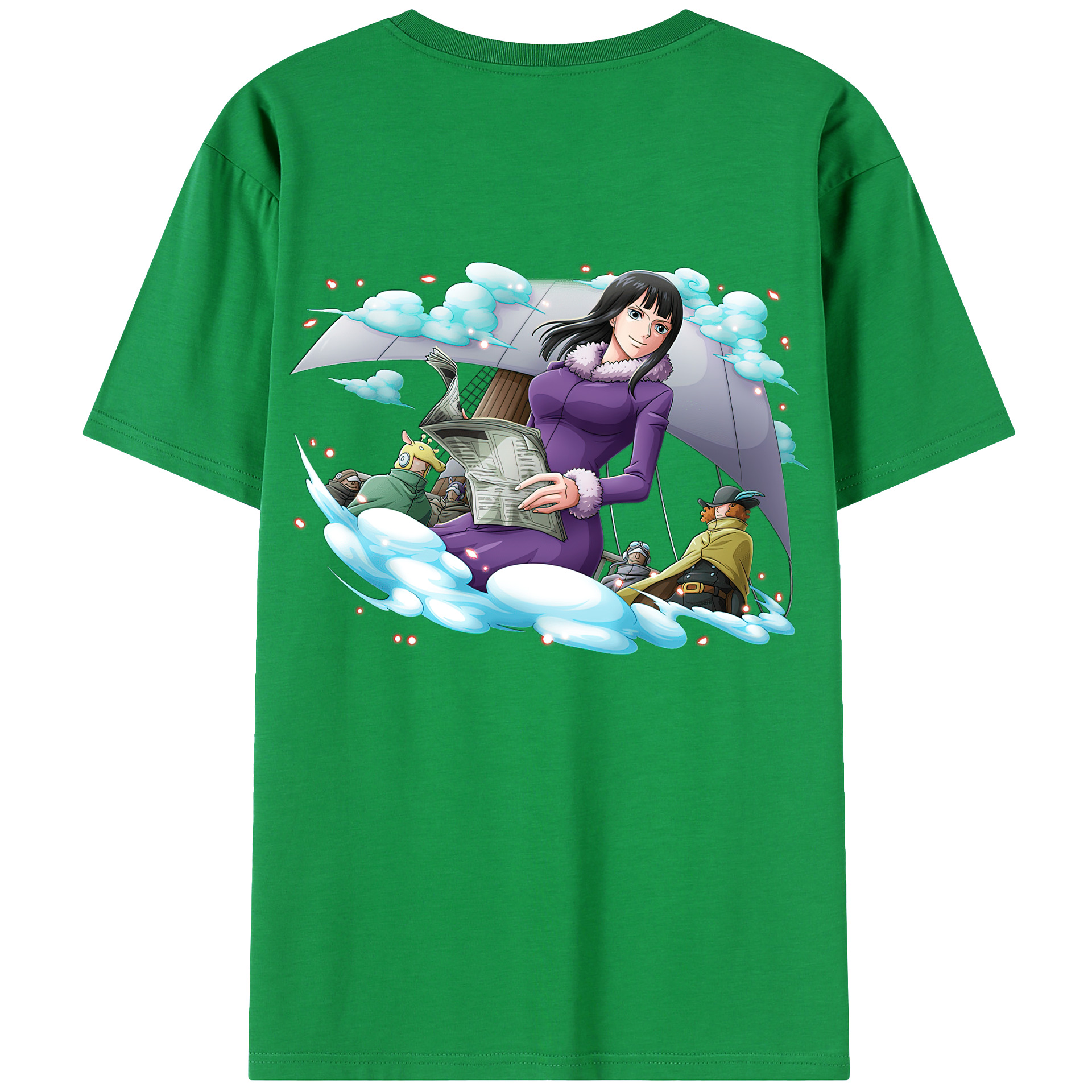 ワンピース ニコ・ロビン ONE PIECE Nico Robin レディース半袖Tシャツ(バックプリント)