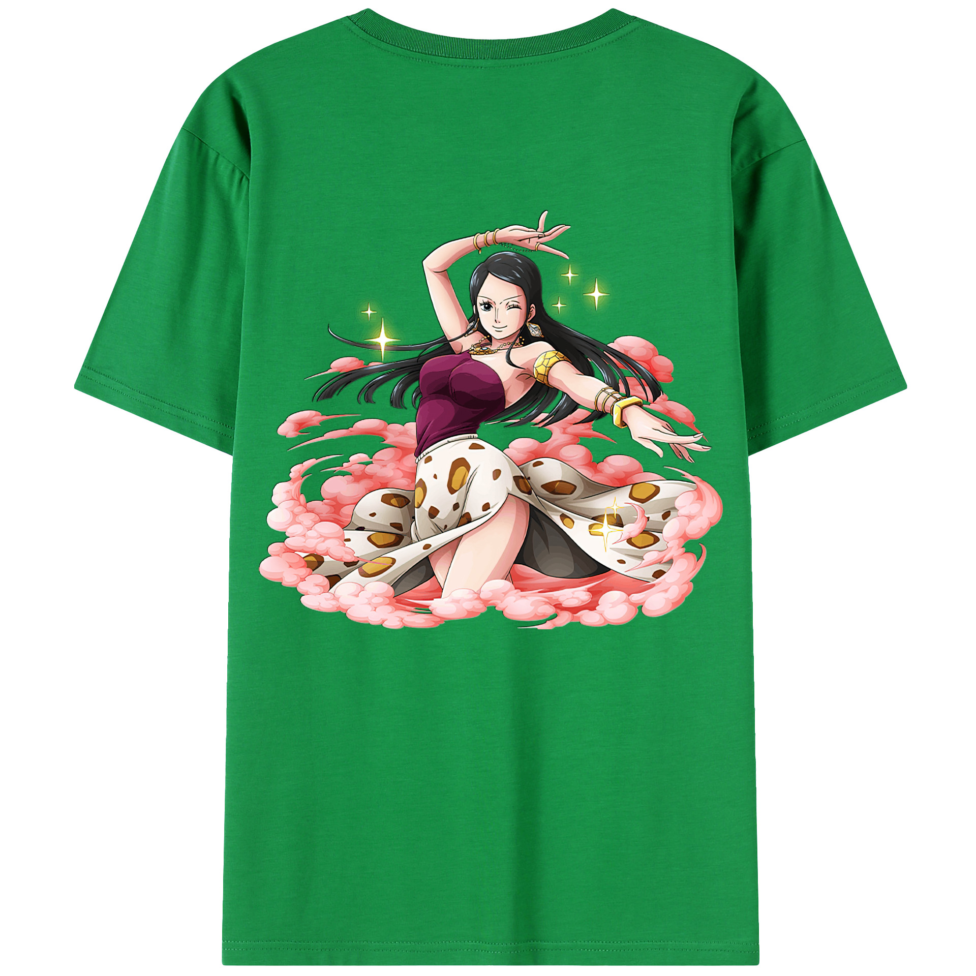 ワンピース ニコ・ロビン ONE PIECE Nico Robin レディース半袖Tシャツ(バックプリント)