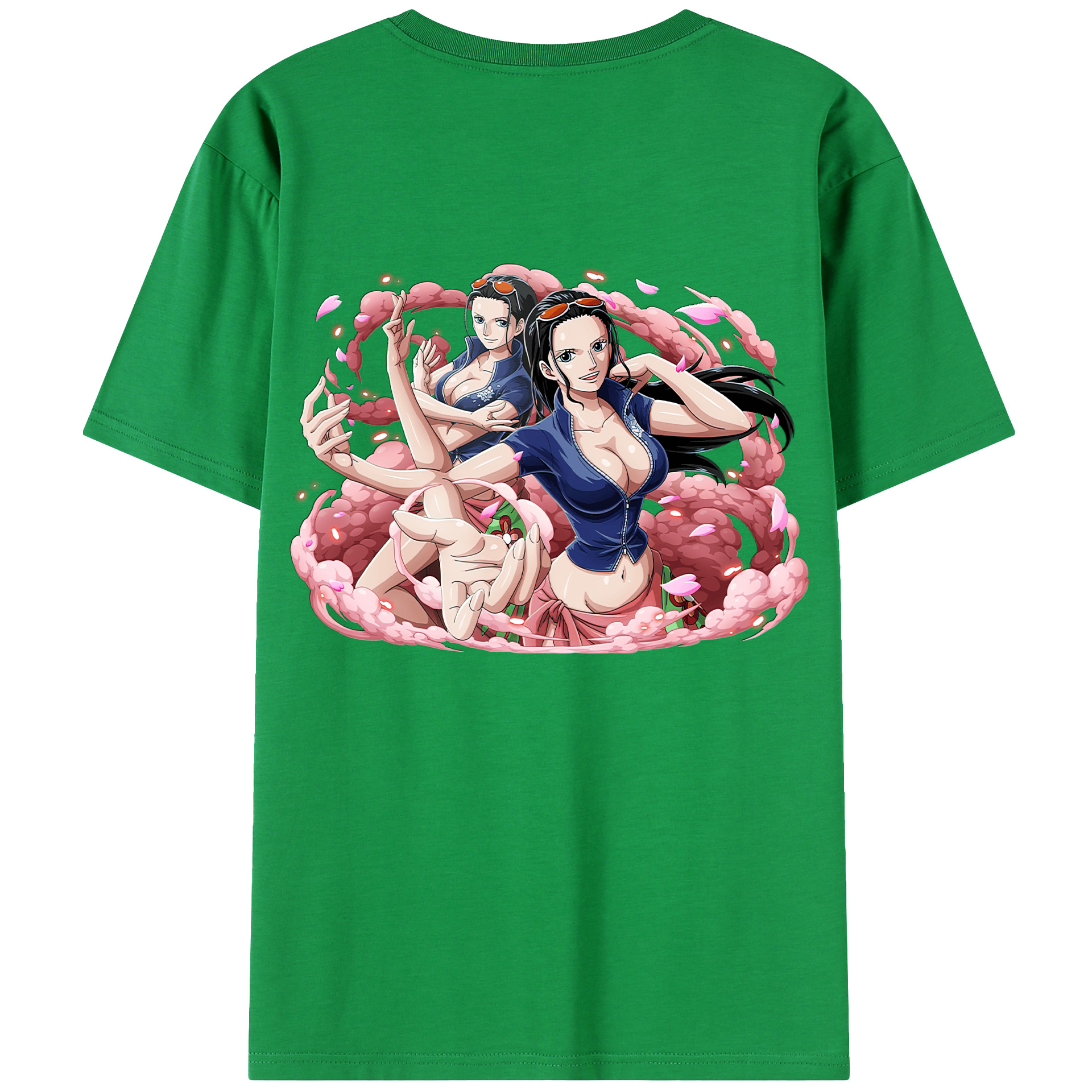 ワンピース ニコ・ロビン ONE PIECE Nico Robin レディース半袖Tシャツ(バックプリント)