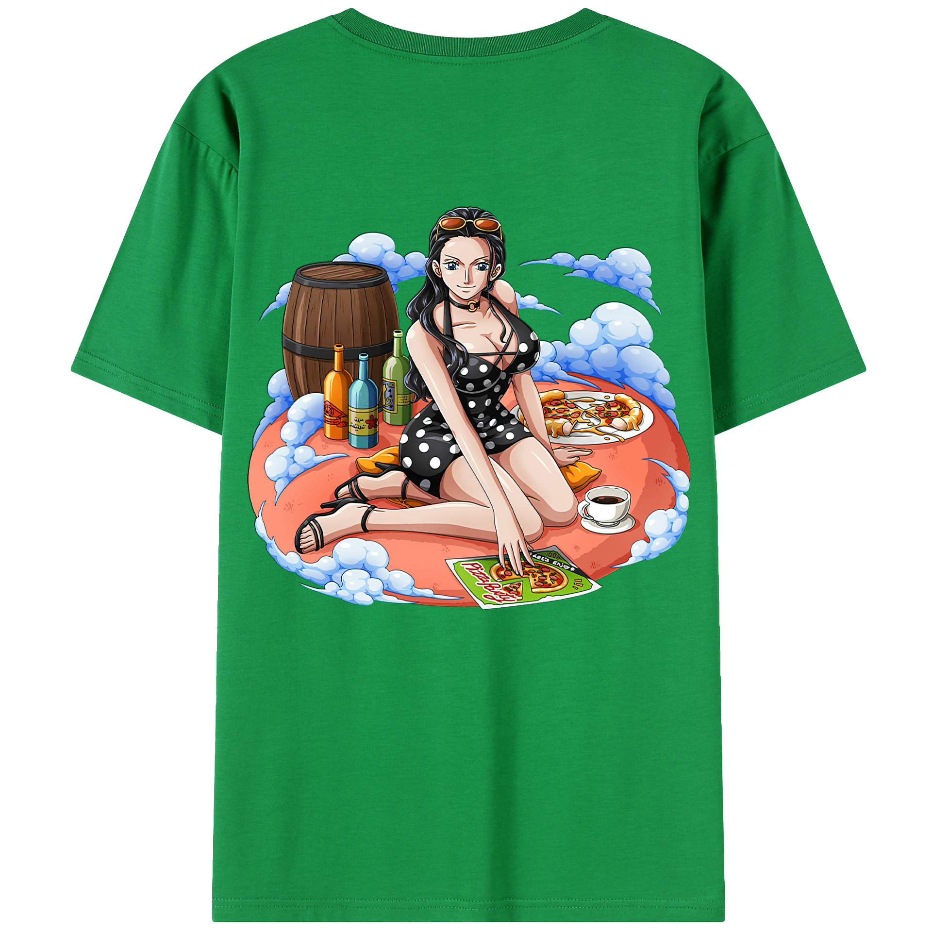 ワンピース ニコ・ロビン ONE PIECE Nico Robin レディース半袖Tシャツ(バックプリント)
