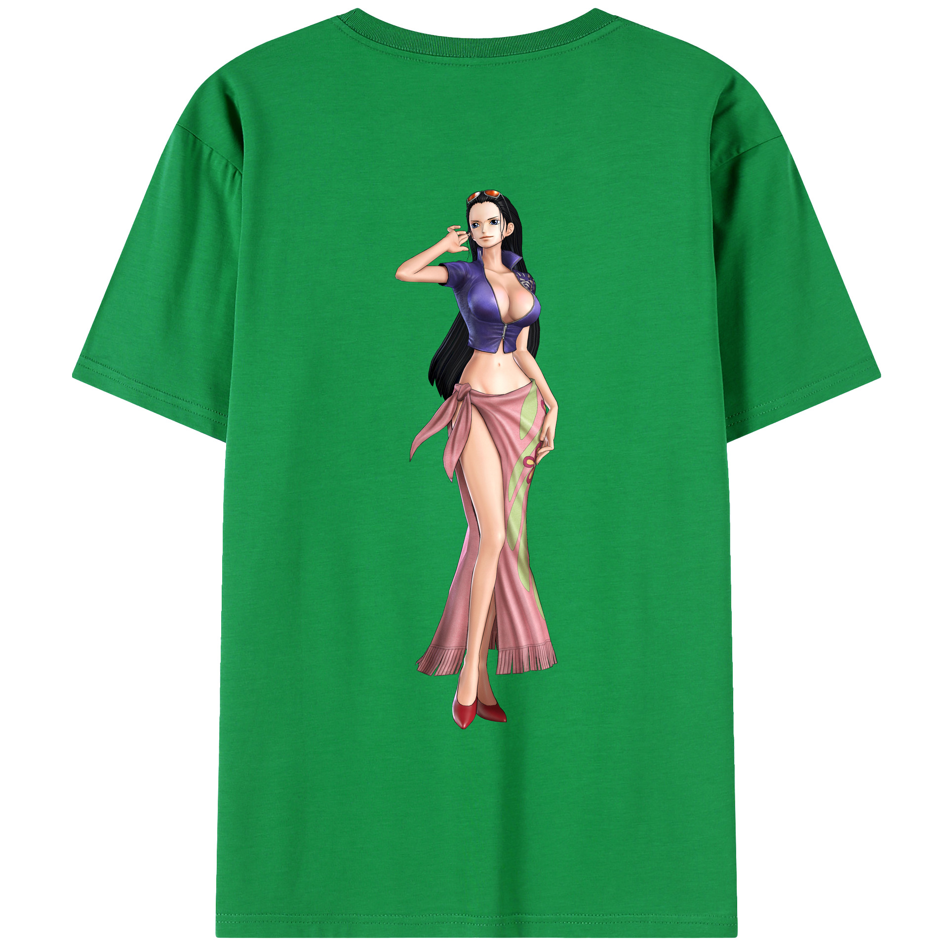 ワンピース ニコ・ロビン ONE PIECE Nico Robin レディース半袖Tシャツ(バックプリント)