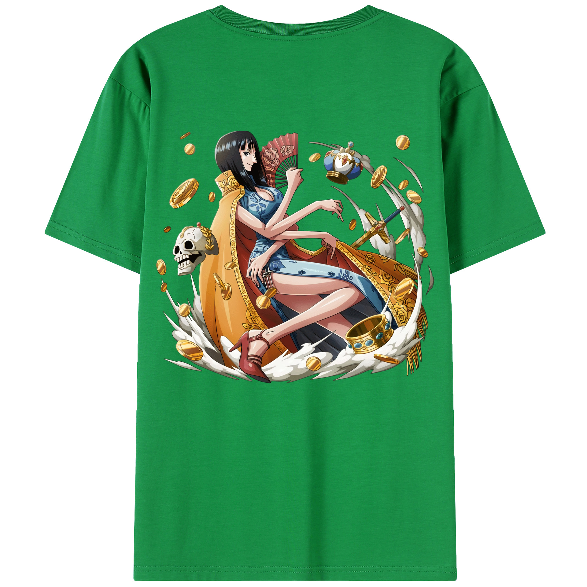 ワンピース ニコ・ロビン ONE PIECE Nico Robin レディース半袖Tシャツ(バックプリント)