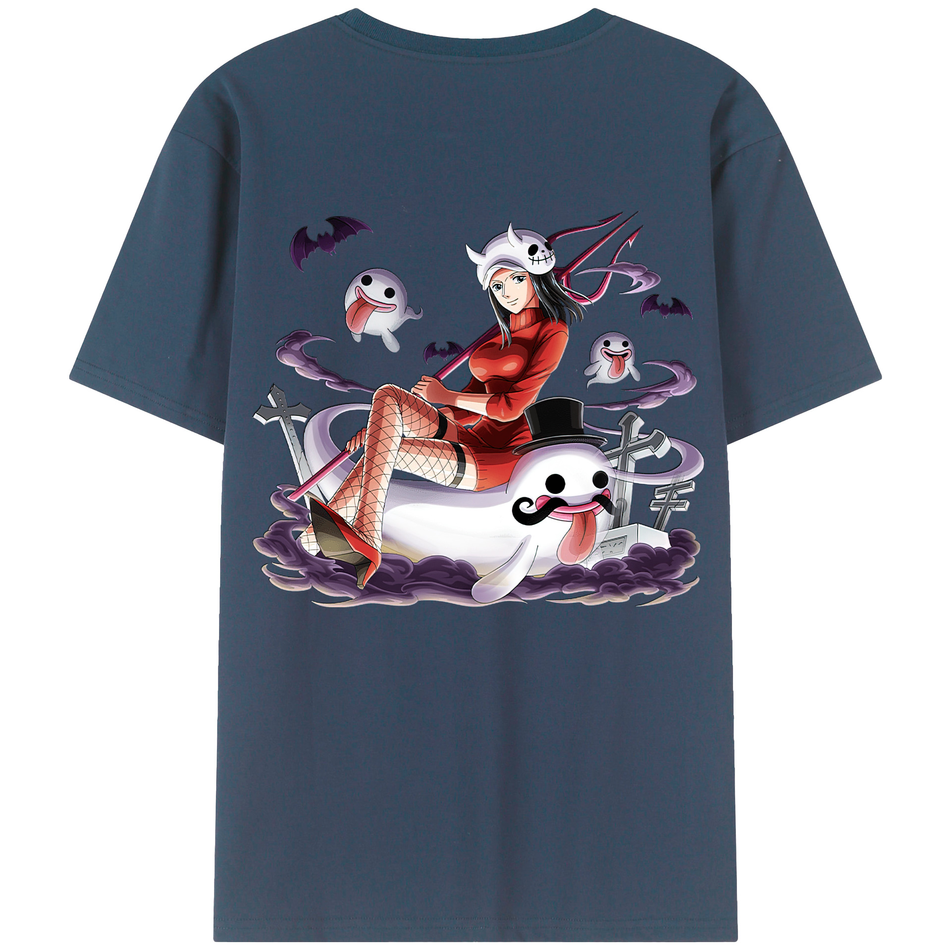 ワンピース ニコ・ロビン ONE PIECE Nico Robin レディース半袖Tシャツ(バックプリント)