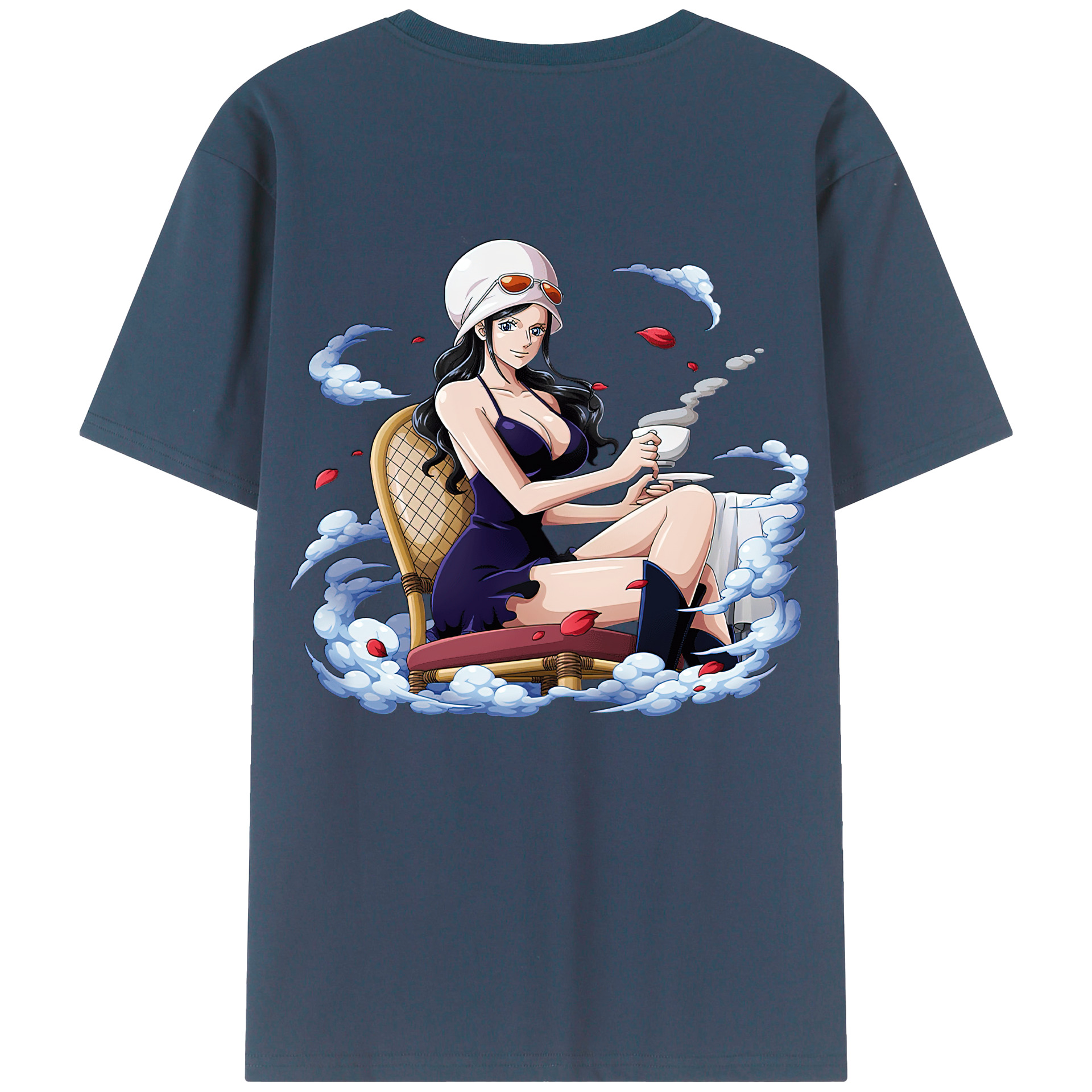ワンピース ニコ・ロビン ONE PIECE Nico Robin レディース半袖Tシャツ(バックプリント)