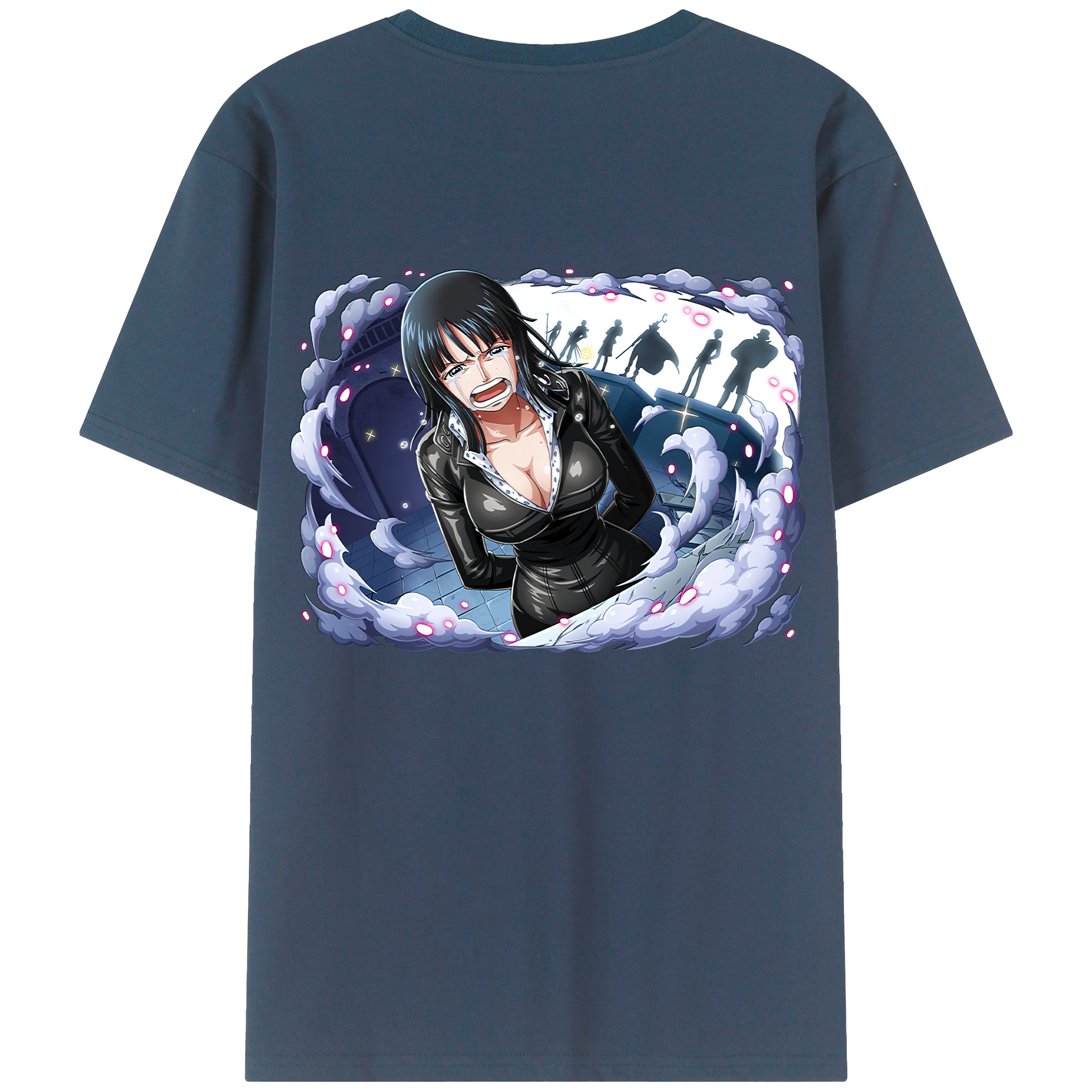 ワンピース ニコ・ロビン ONE PIECE Nico Robin レディース半袖Tシャツ(バックプリント)