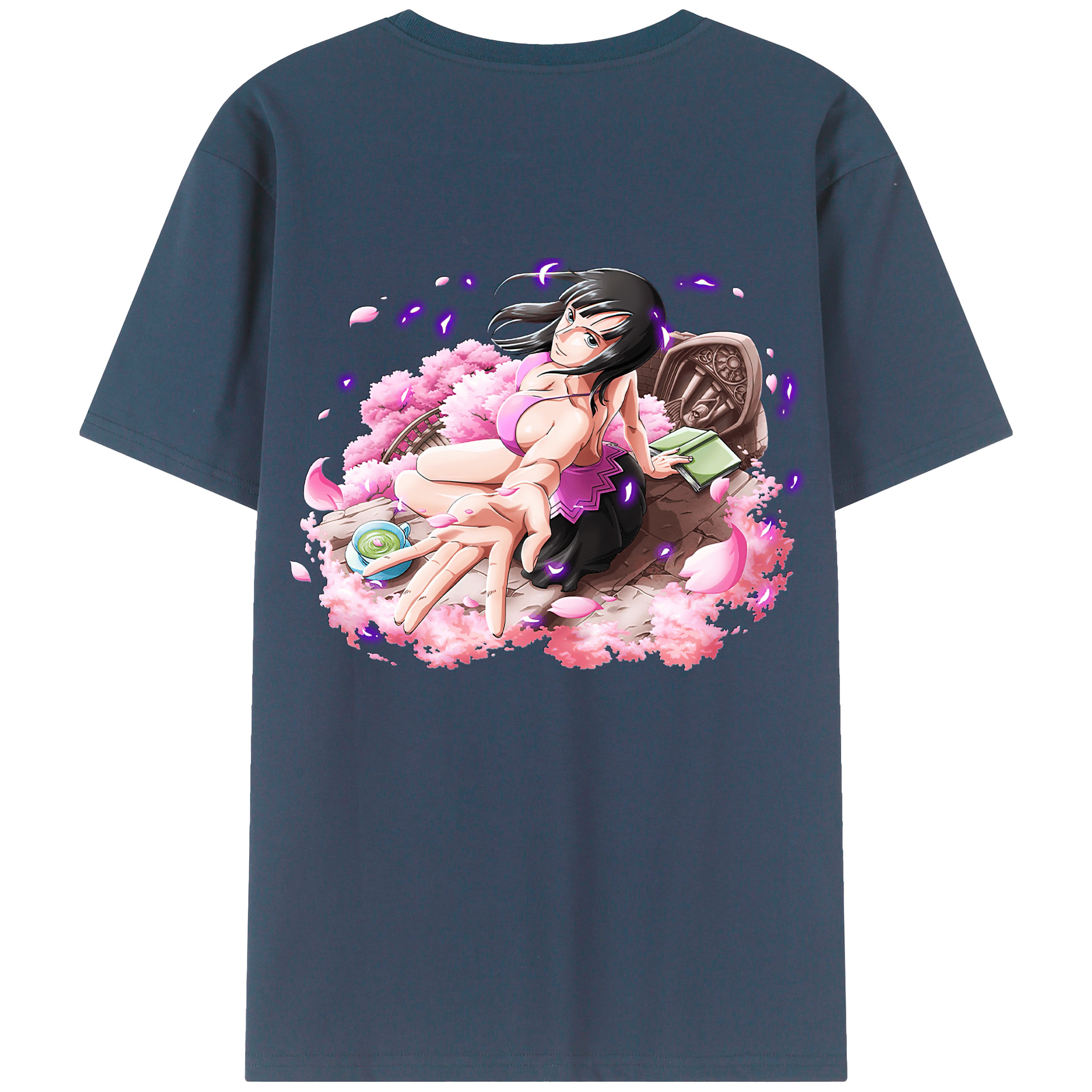 ワンピース ニコ・ロビン ONE PIECE Nico Robin レディース半袖Tシャツ(バックプリント)