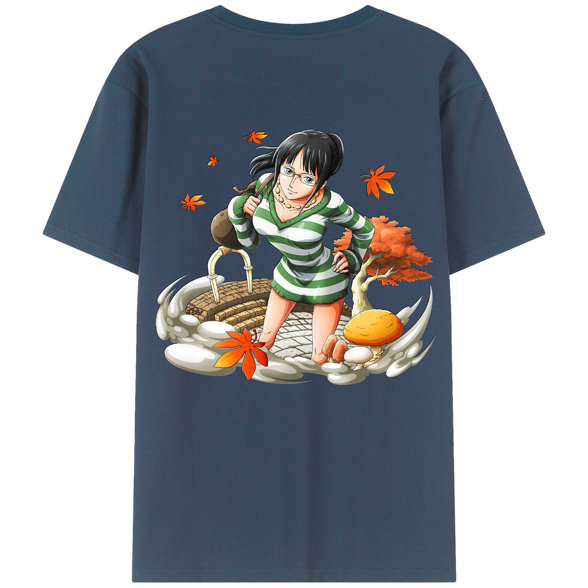 ワンピース ニコ・ロビン ONE PIECE Nico Robin レディース半袖Tシャツ(バックプリント)
