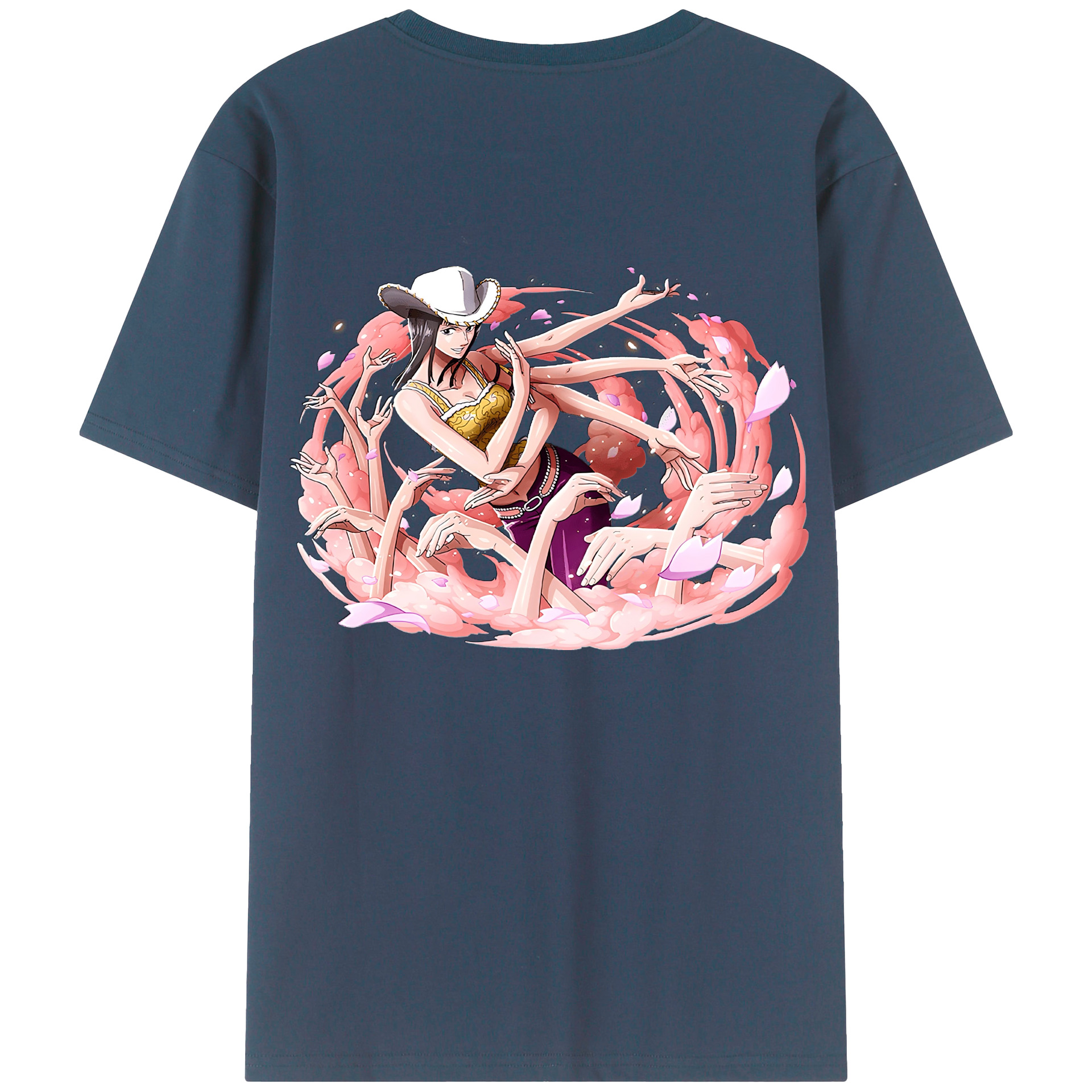 ワンピース ニコ・ロビン ONE PIECE Nico Robin レディース半袖Tシャツ(バックプリント)