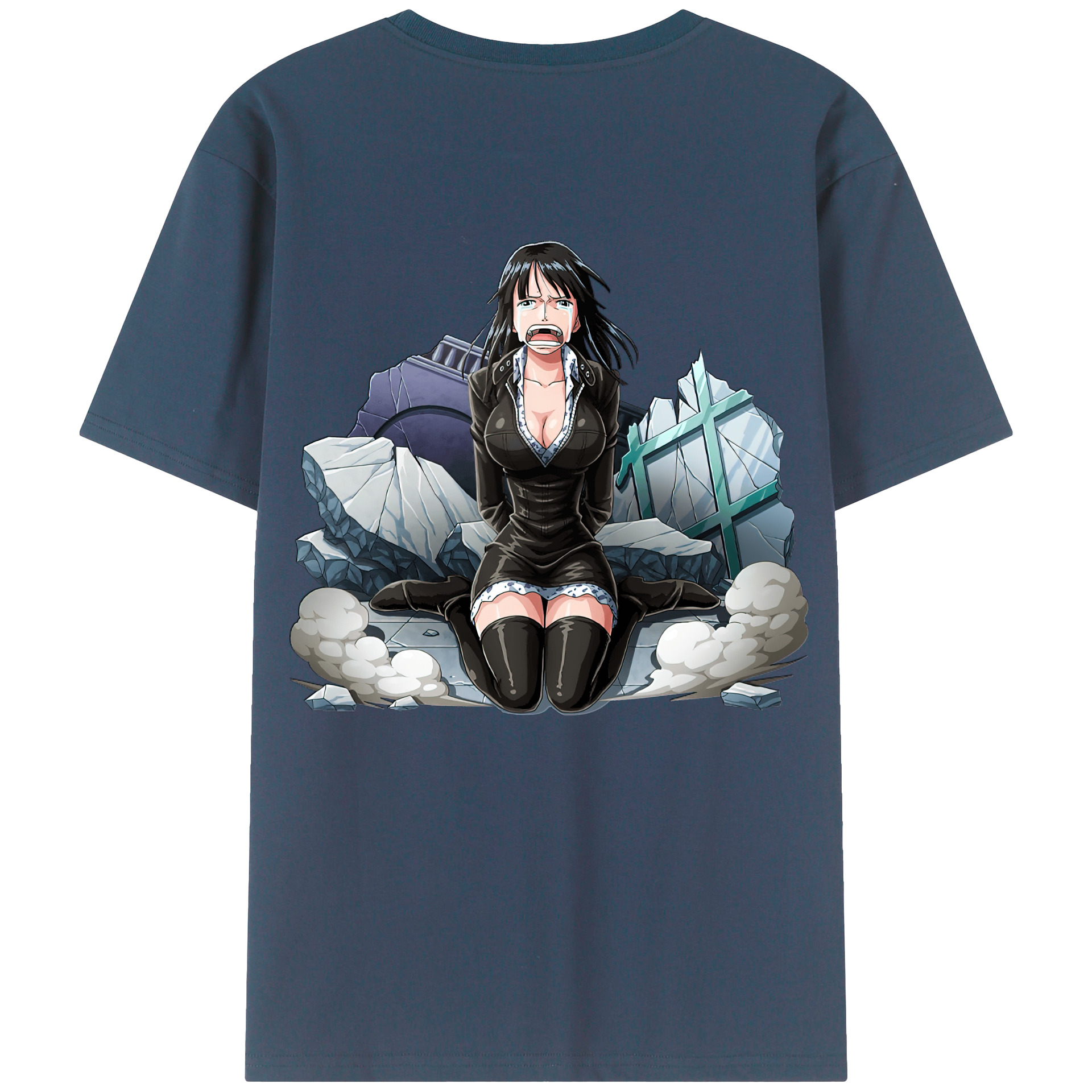 ワンピース ニコ・ロビン ONE PIECE Nico Robin レディース半袖Tシャツ(バックプリント)