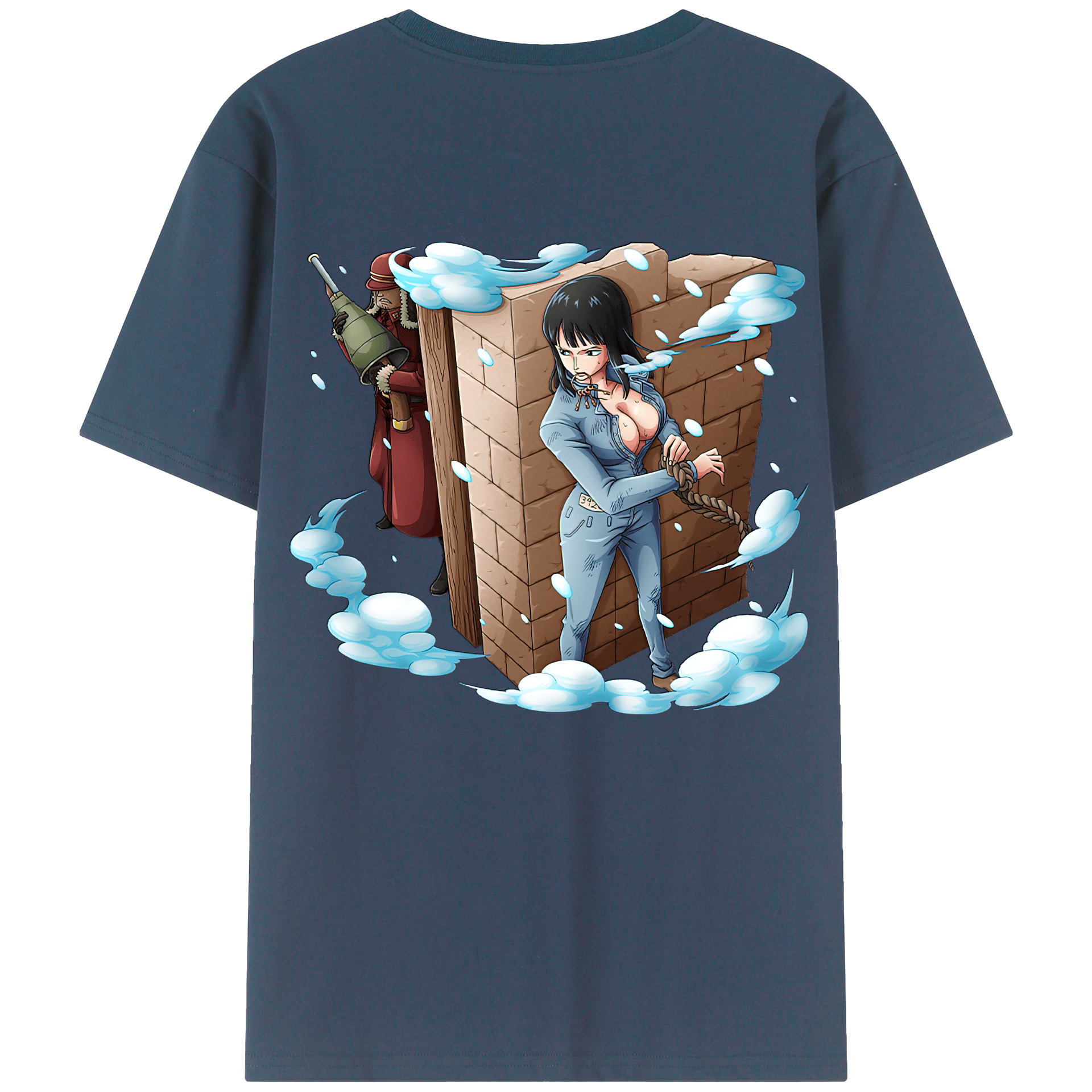 ワンピース ニコ・ロビン ONE PIECE Nico Robin レディース半袖Tシャツ(バックプリント)
