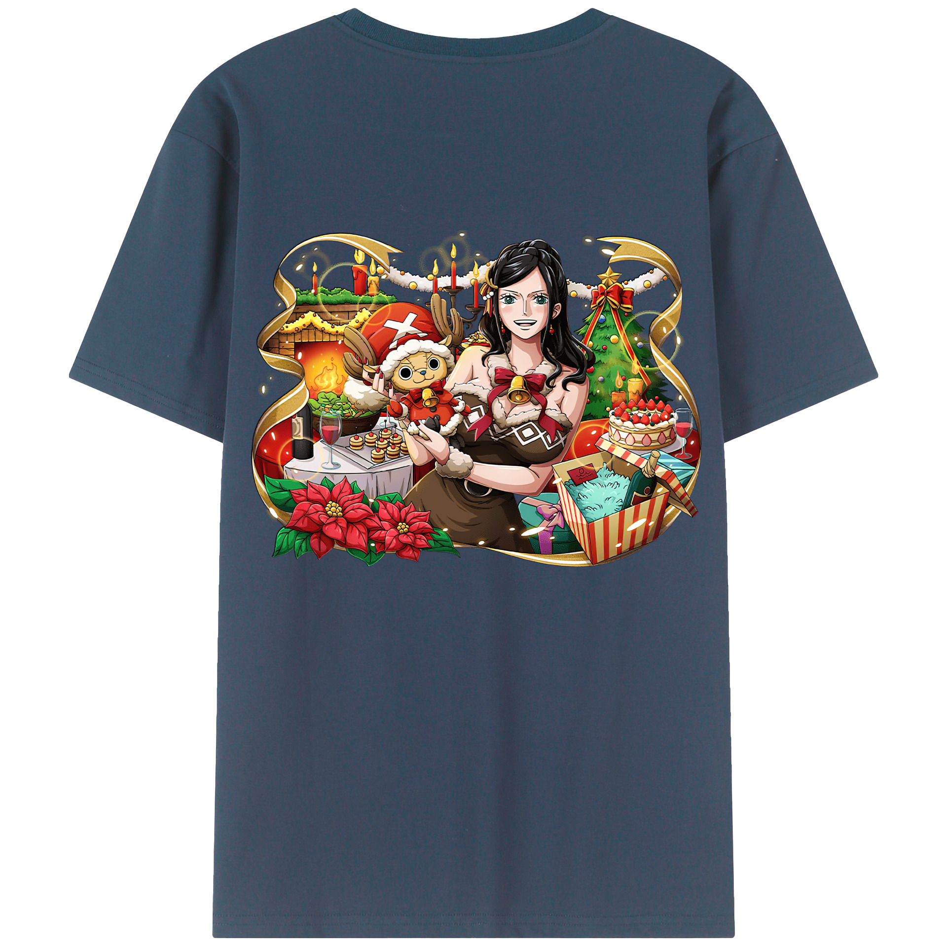 ワンピース ニコ・ロビン ONE PIECE Nico Robin レディース半袖Tシャツ(バックプリント)
