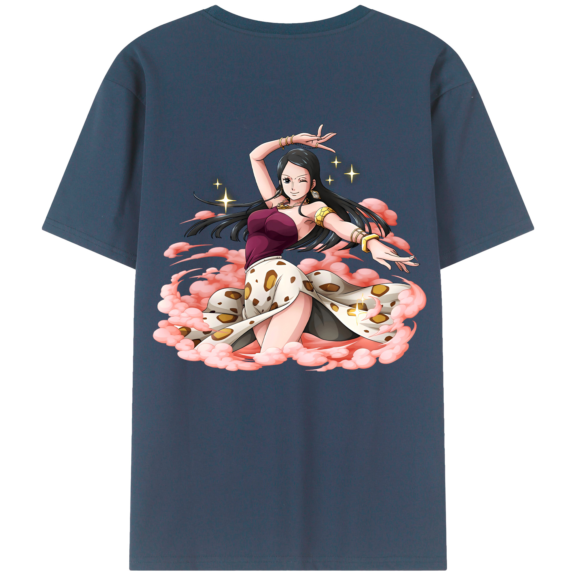 ワンピース ニコ・ロビン ONE PIECE Nico Robin レディース半袖Tシャツ(バックプリント)