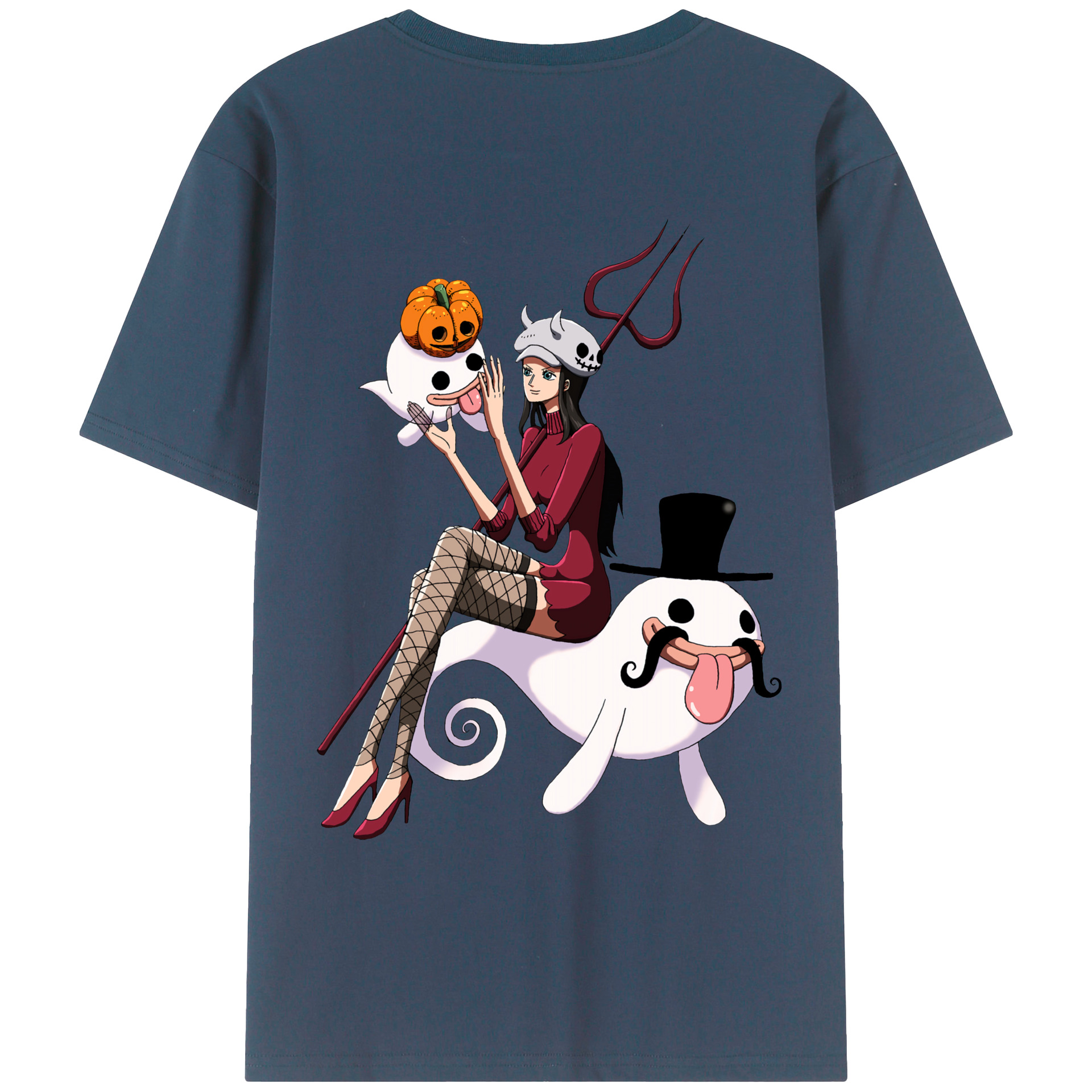 ワンピース ニコ・ロビン ONE PIECE Nico Robin レディース半袖Tシャツ(バックプリント)