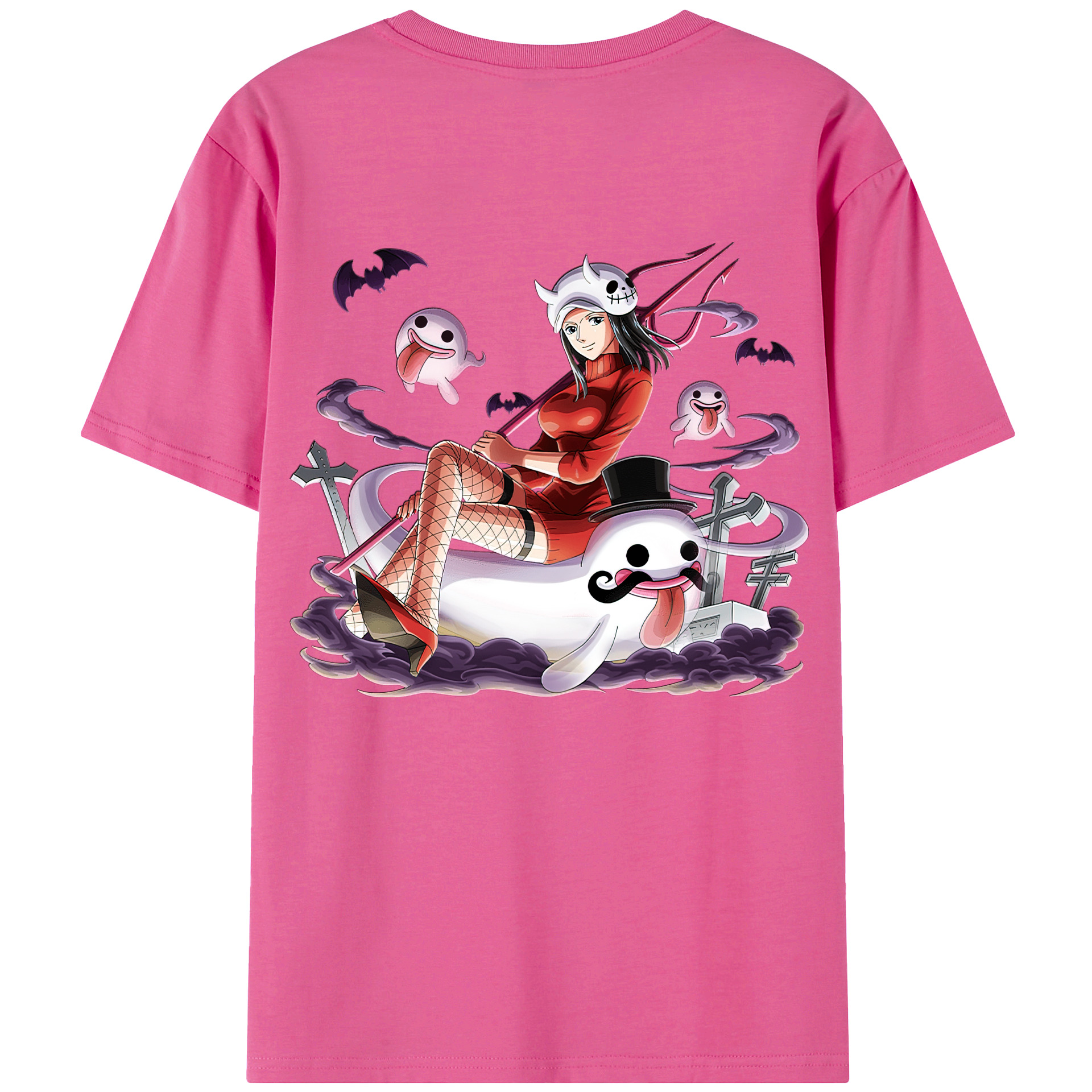 ワンピース ニコ・ロビン ONE PIECE Nico Robin レディース半袖Tシャツ(バックプリント)