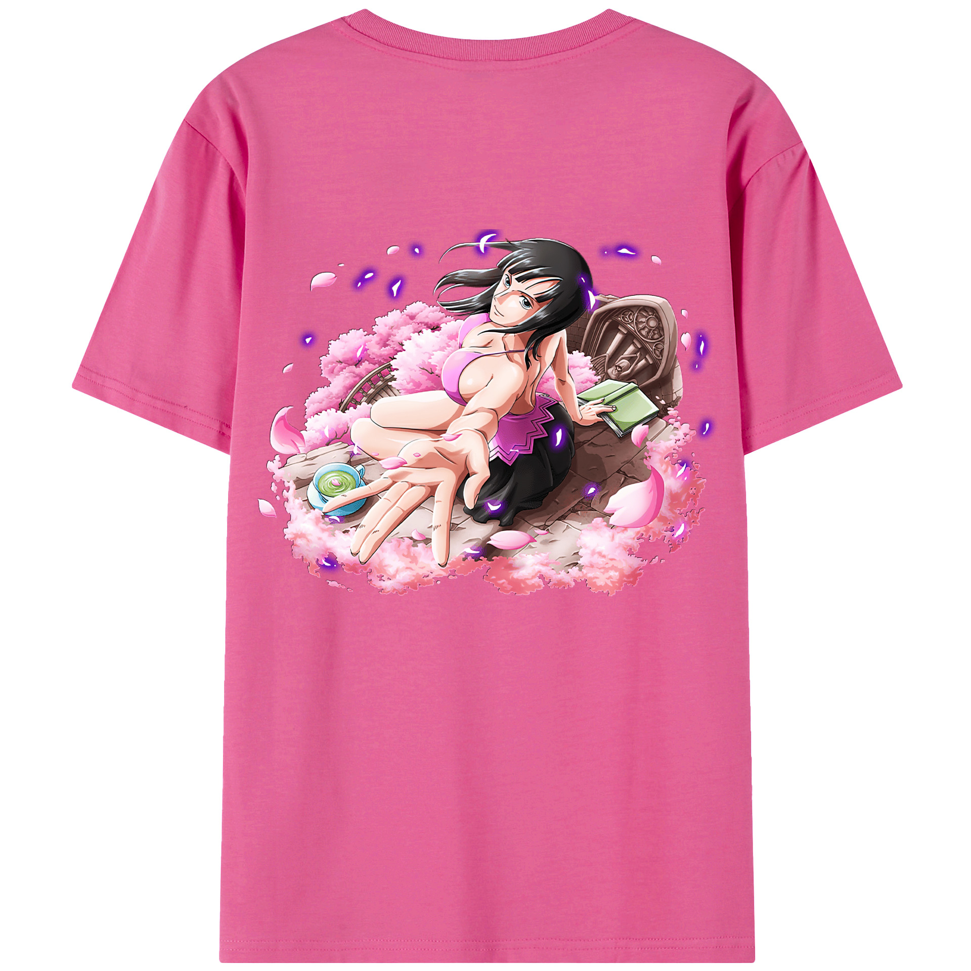 ワンピース ニコ・ロビン ONE PIECE Nico Robin レディース半袖Tシャツ(バックプリント)
