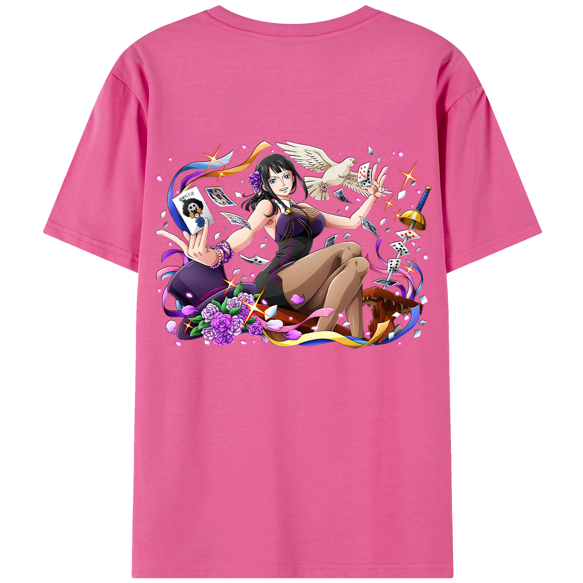 ワンピース ニコ・ロビン ONE PIECE Nico Robin レディース半袖Tシャツ(バックプリント)