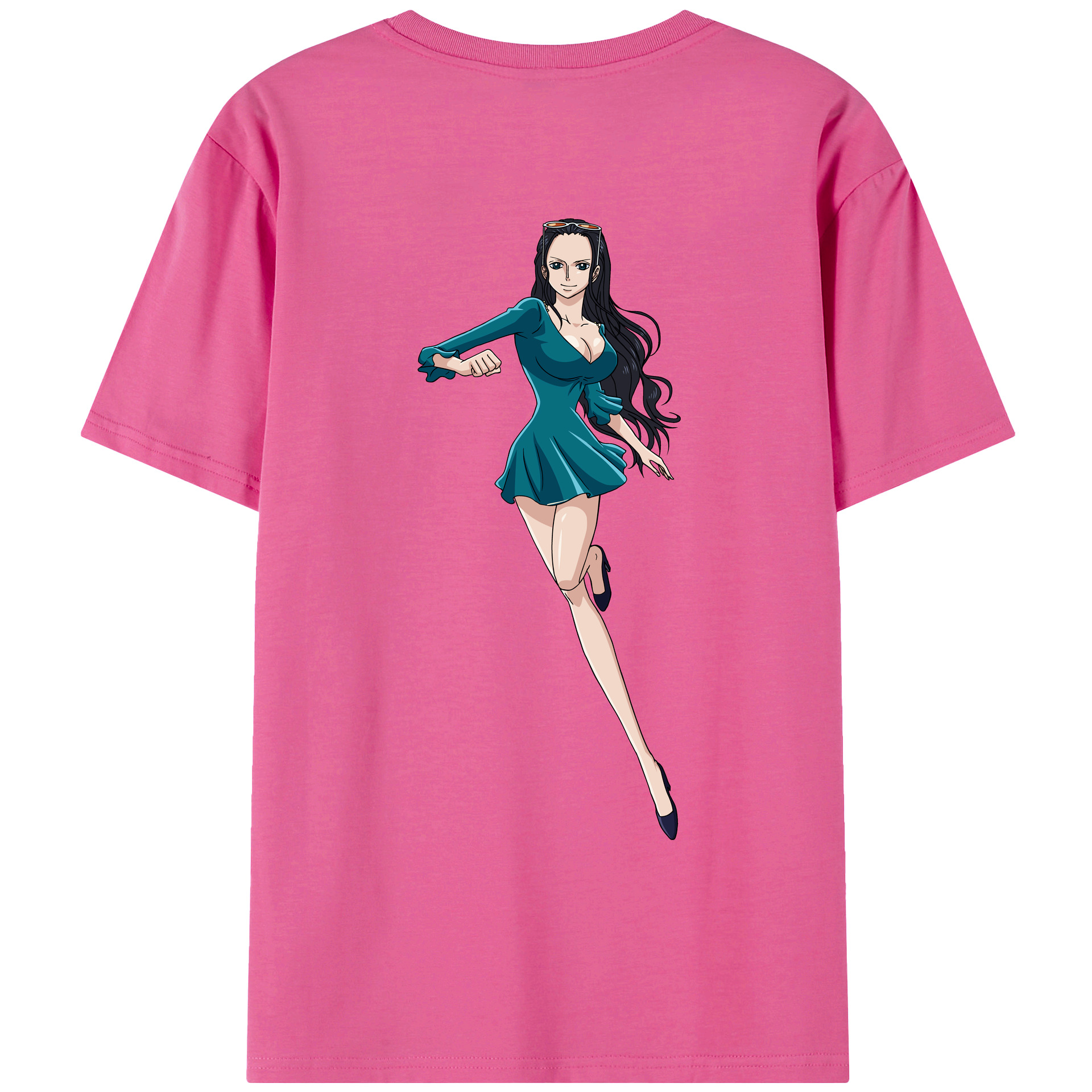 ワンピース ニコ・ロビン ONE PIECE Nico Robin レディース半袖Tシャツ(バックプリント)