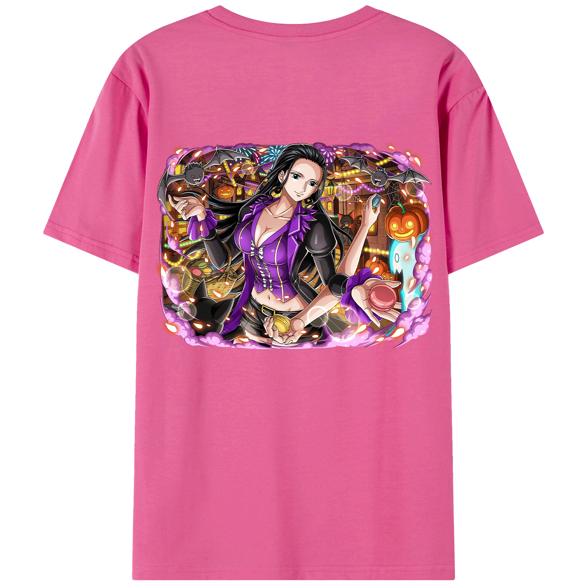 ワンピース ニコ・ロビン ONE PIECE Nico Robin レディース半袖Tシャツ(バックプリント)