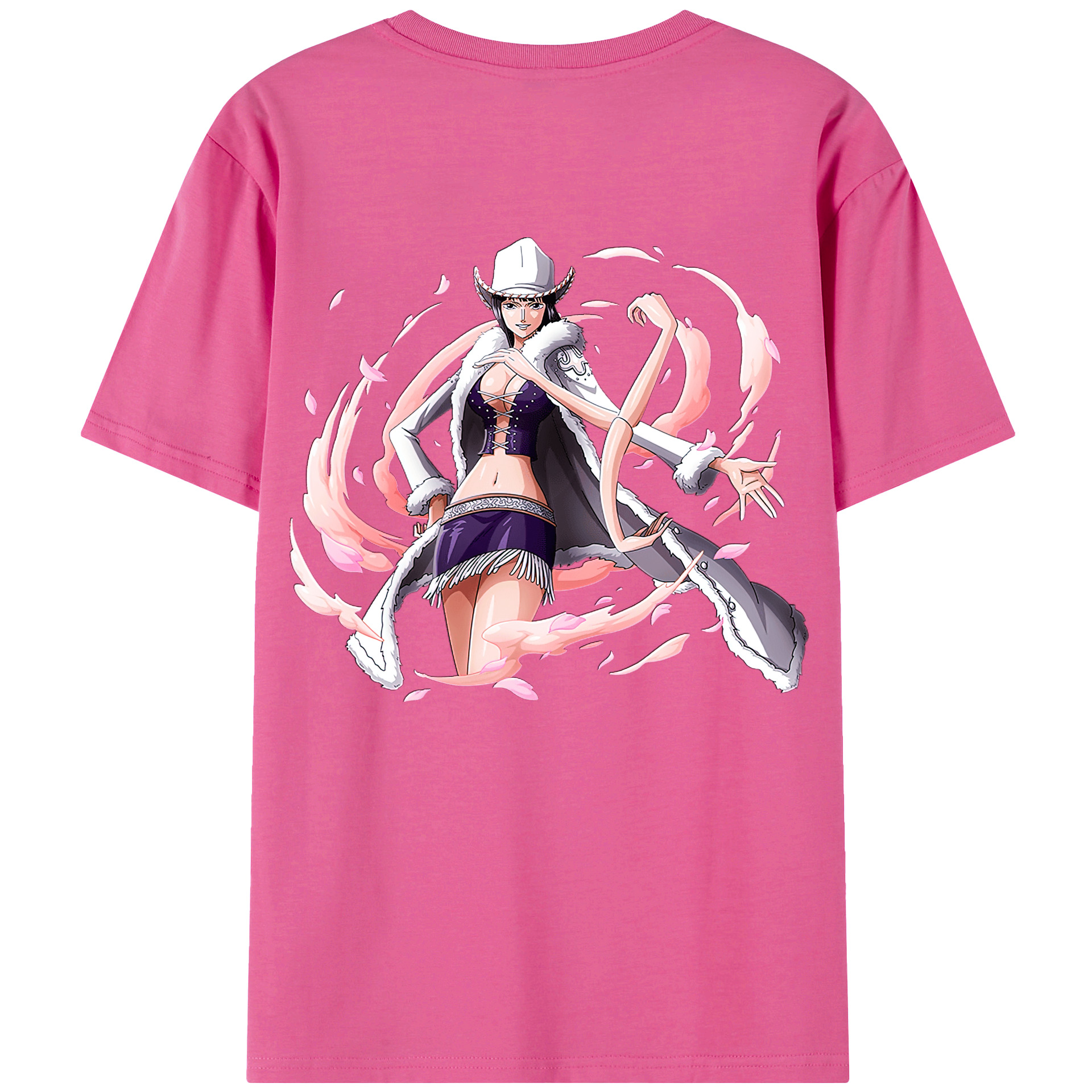 ワンピース ニコ・ロビン ONE PIECE Nico Robin レディース半袖Tシャツ(バックプリント)